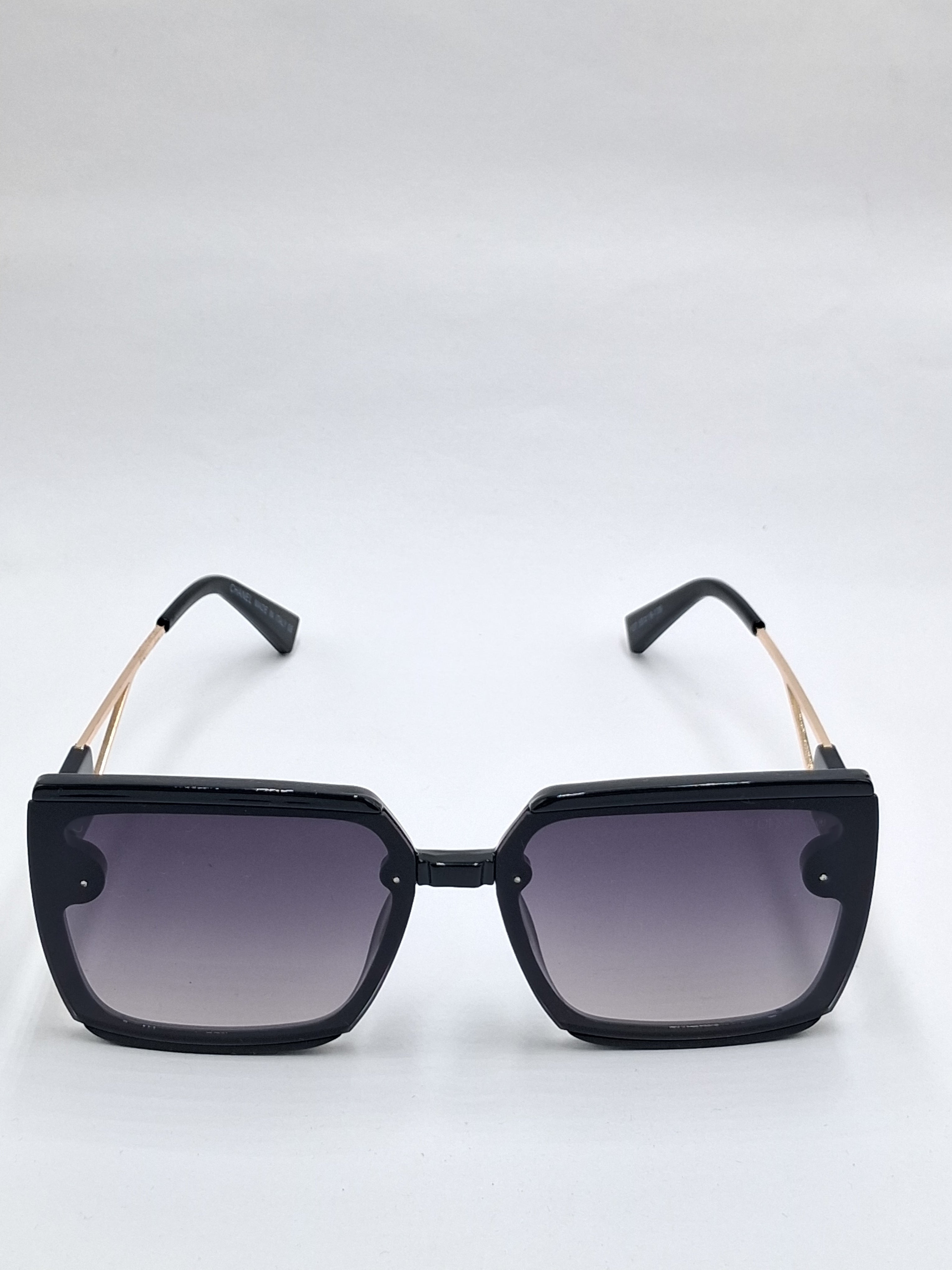 vision plus black and gold sunglasses