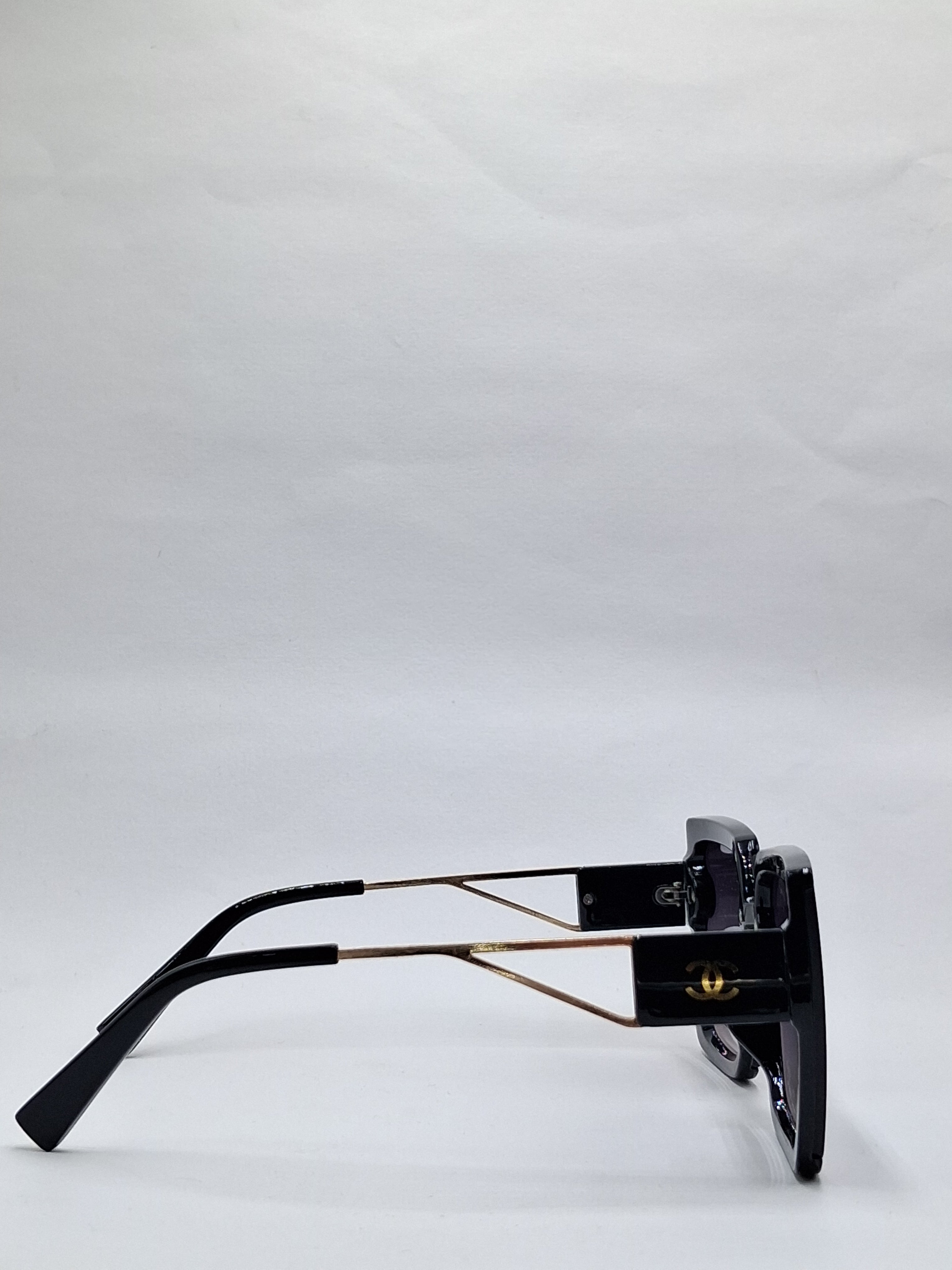 vision plus black and gold sunglasses