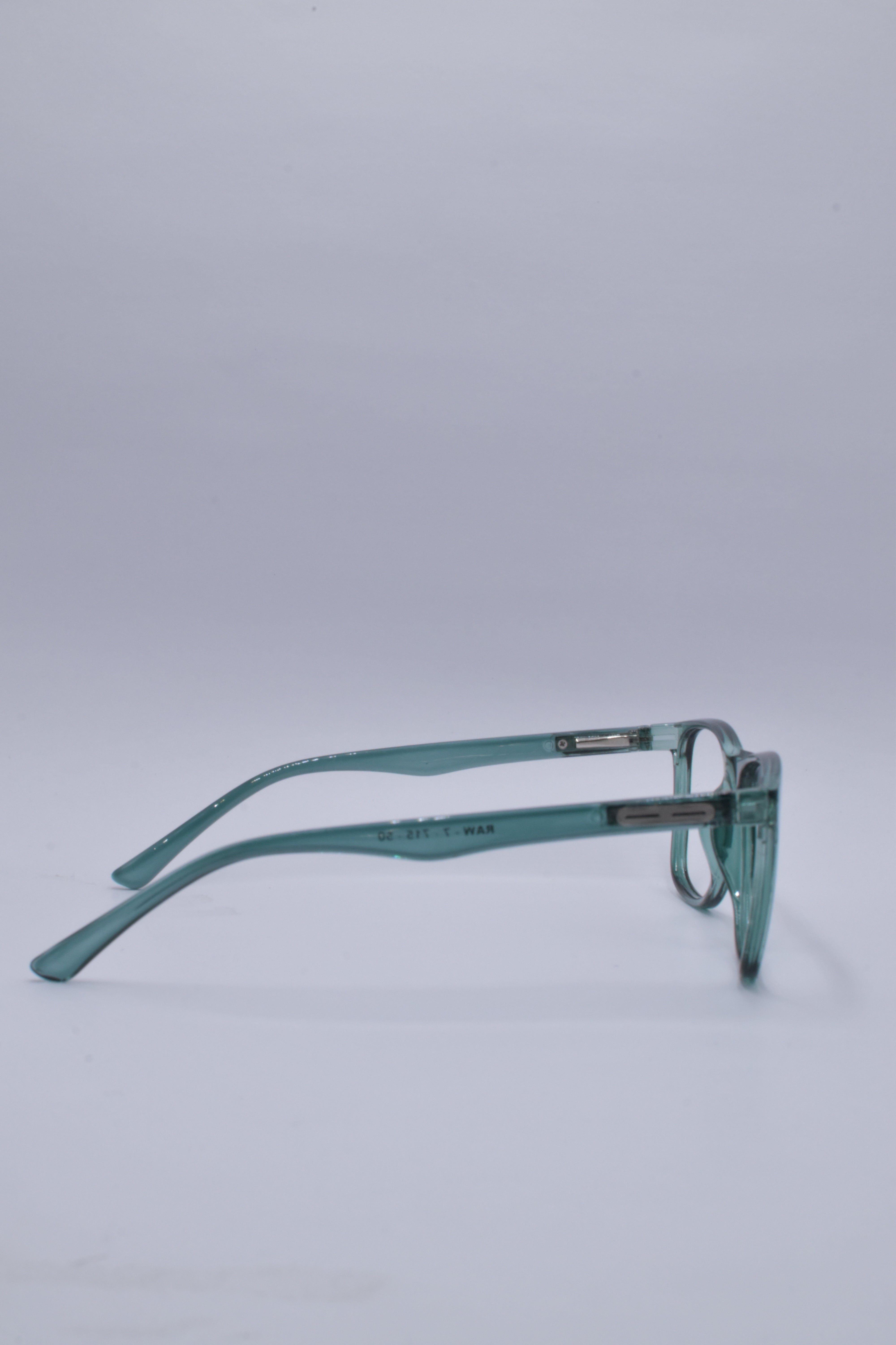 vision plus transparent glossy dark green frame