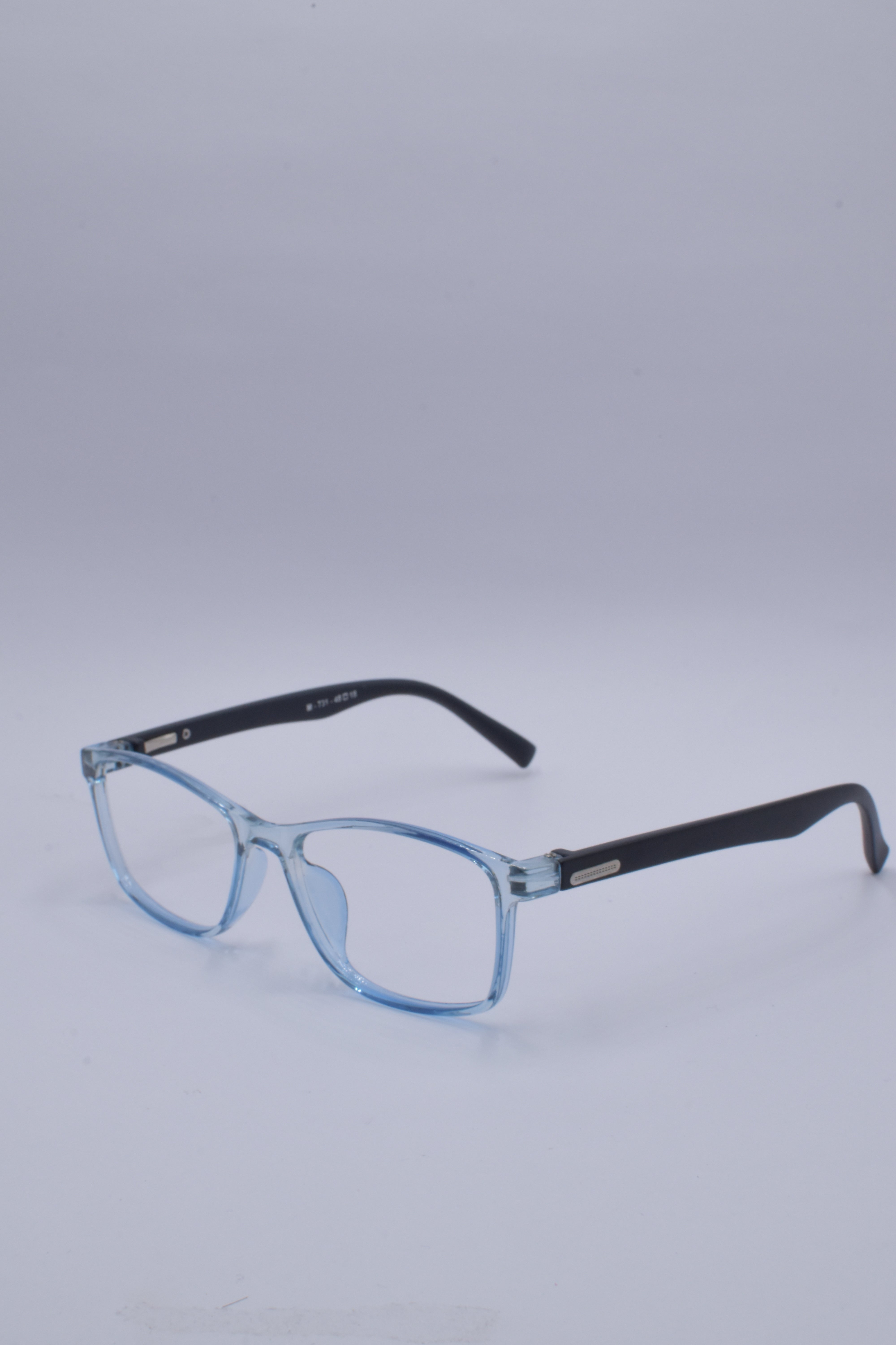 vision plus transparent sky blue frame