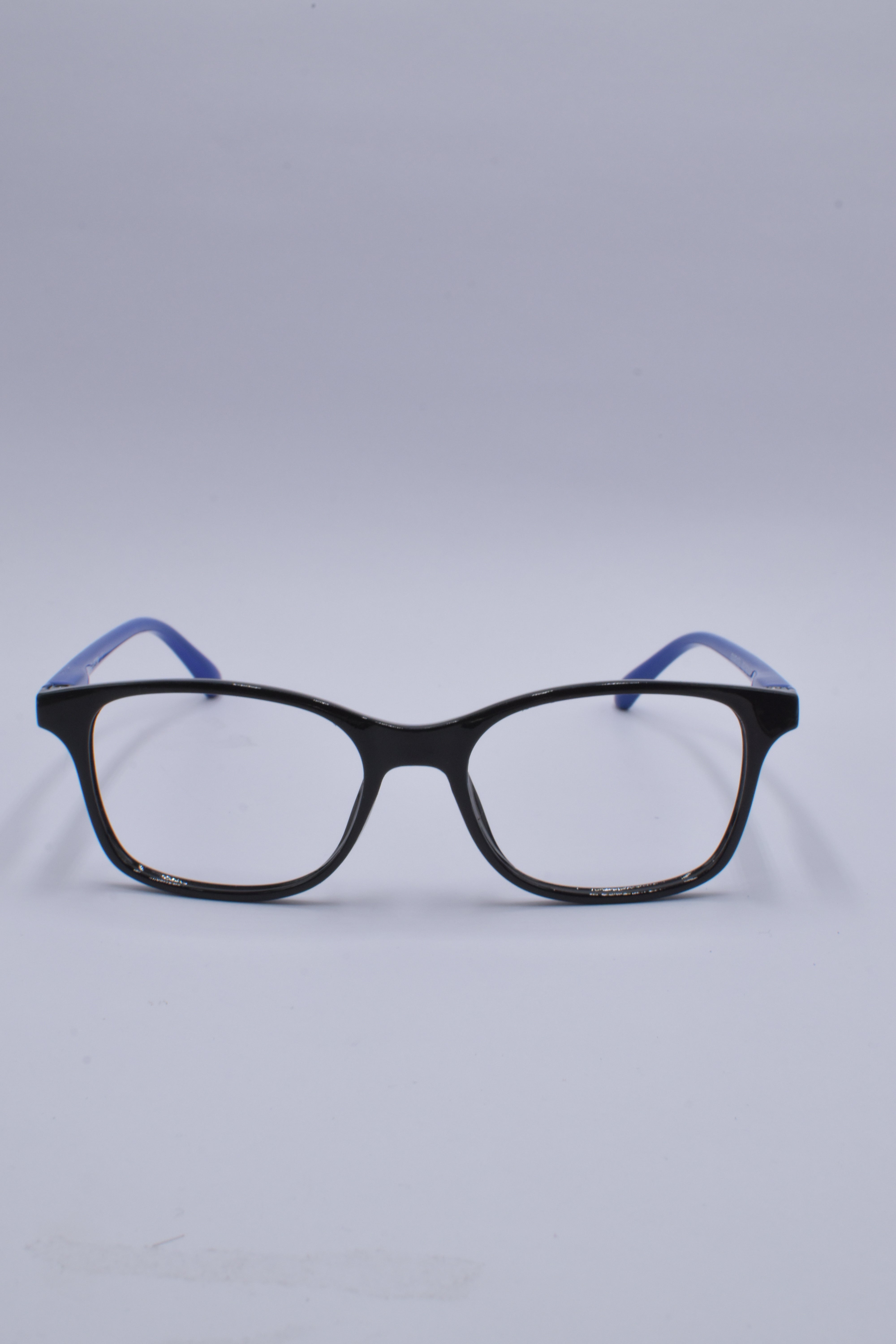vision plus glossy black and blue frame