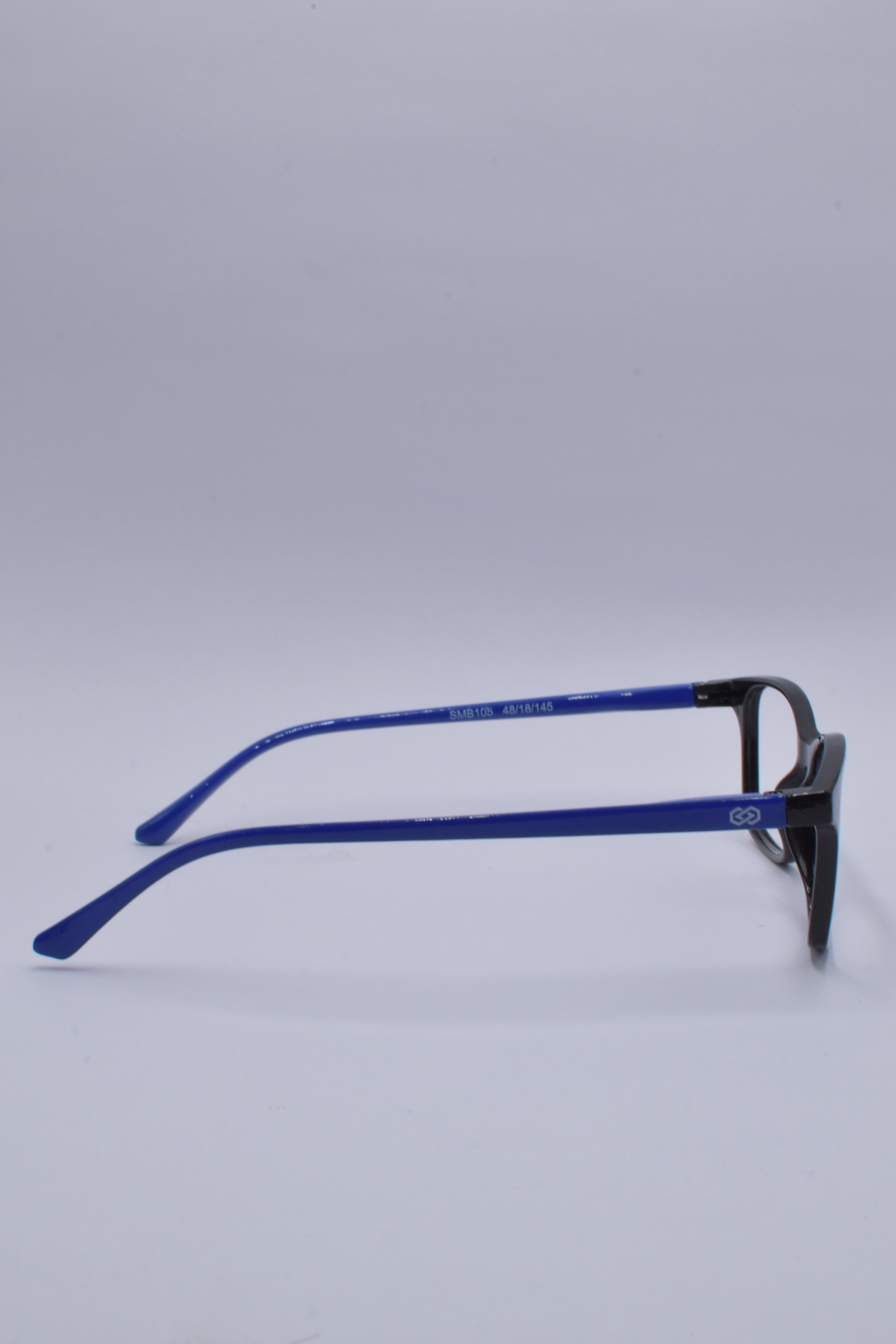 vision plus glossy black and blue frame