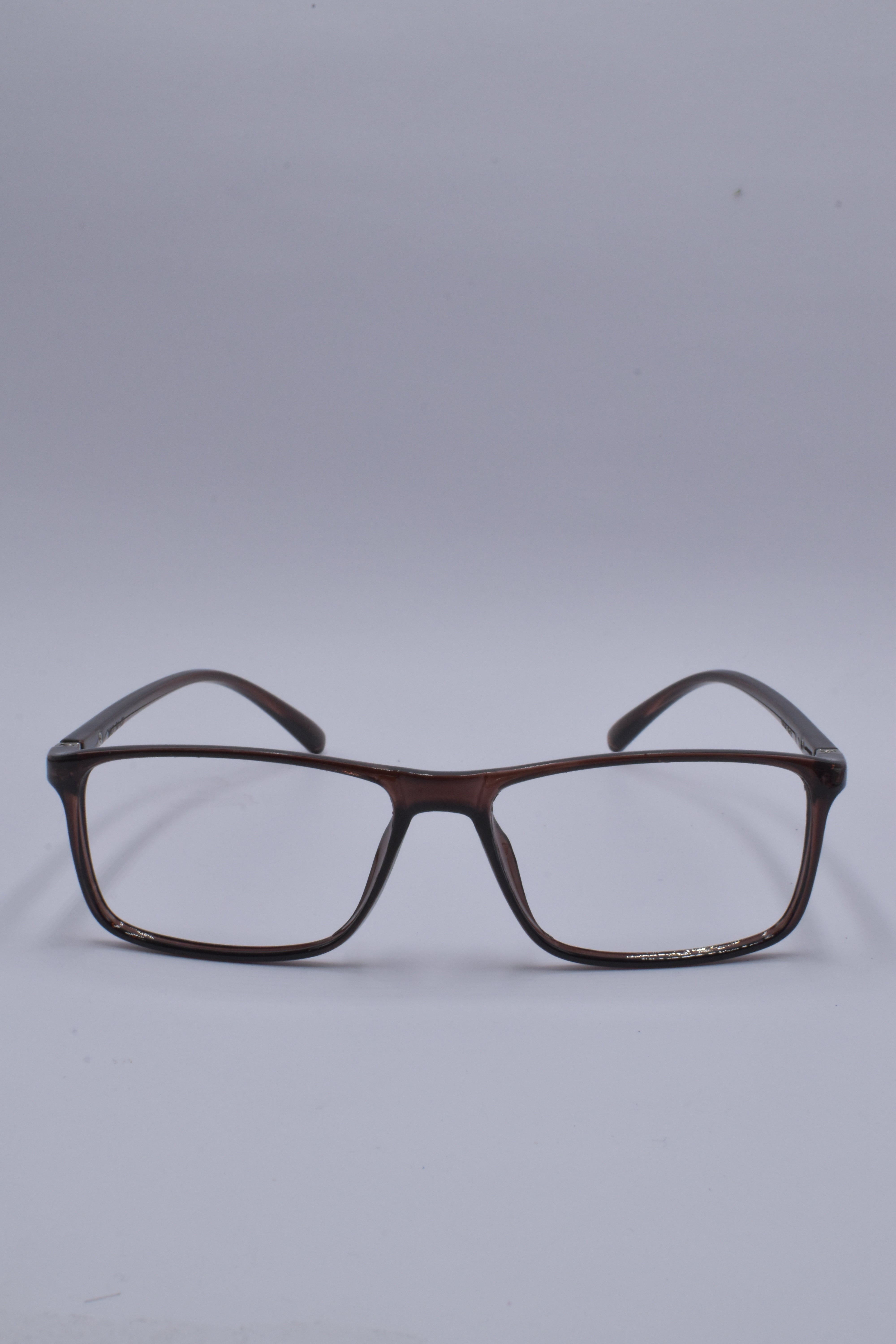 vision plus transparent honey brown frame