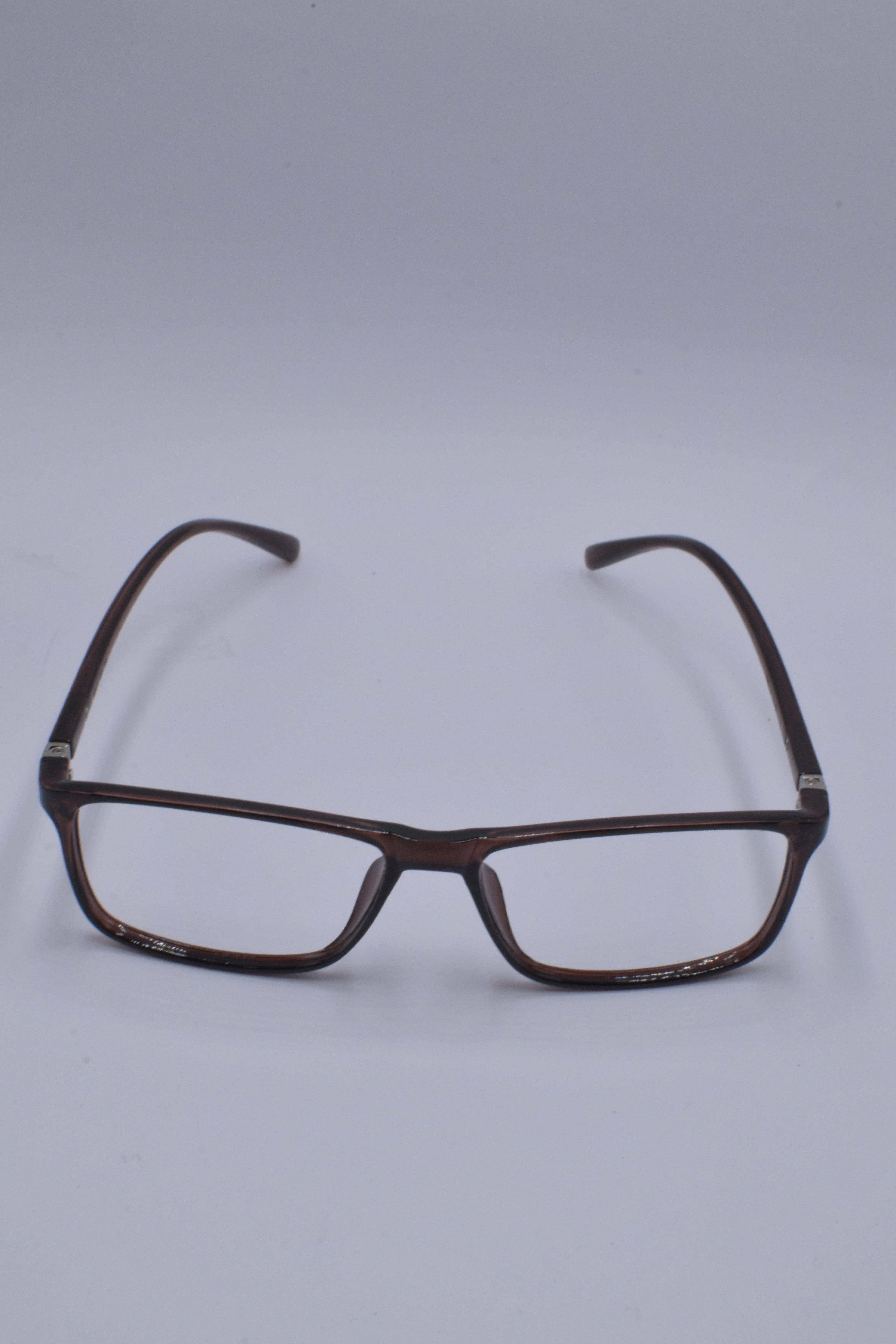 vision plus transparent honey brown frame