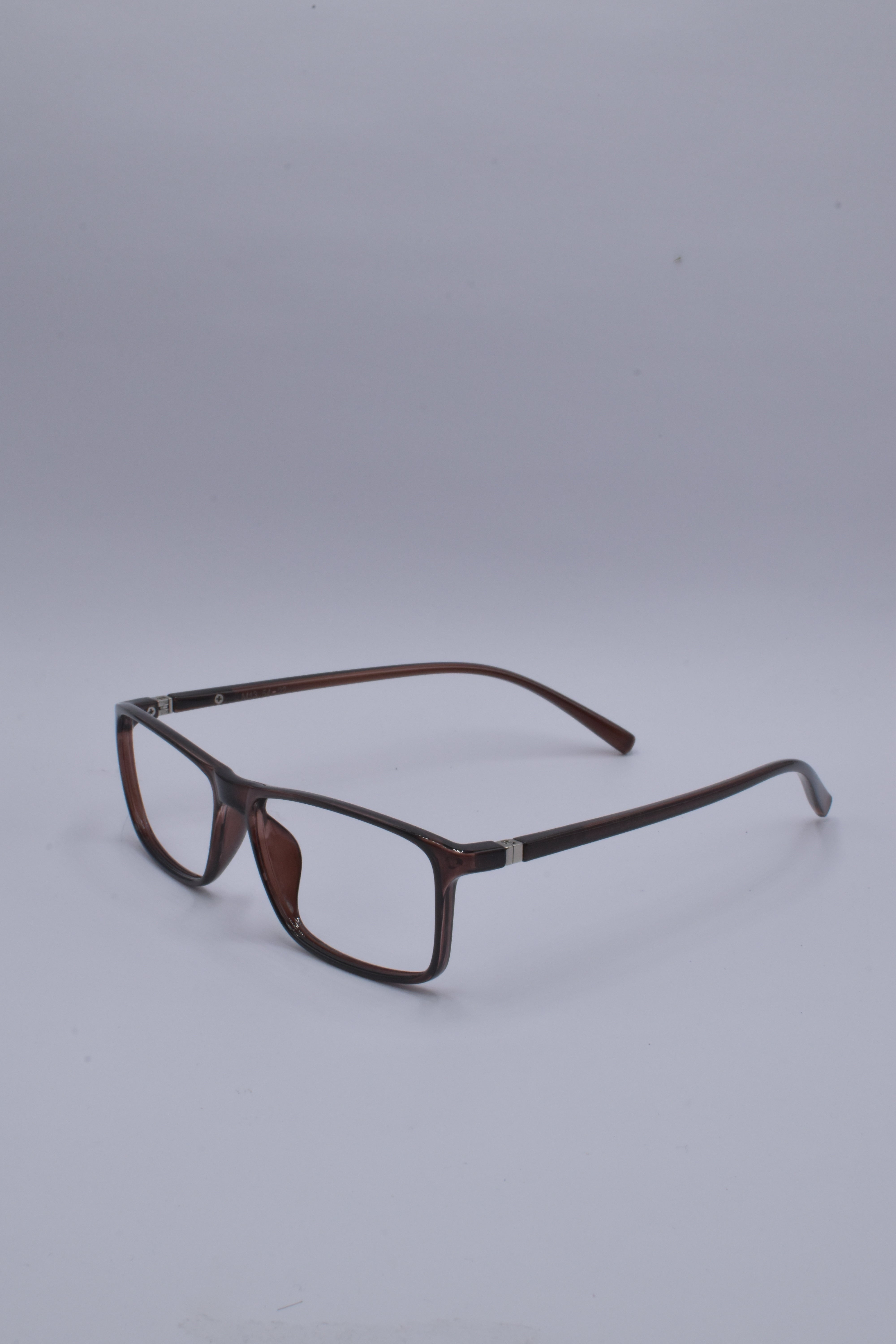 vision plus transparent honey brown frame