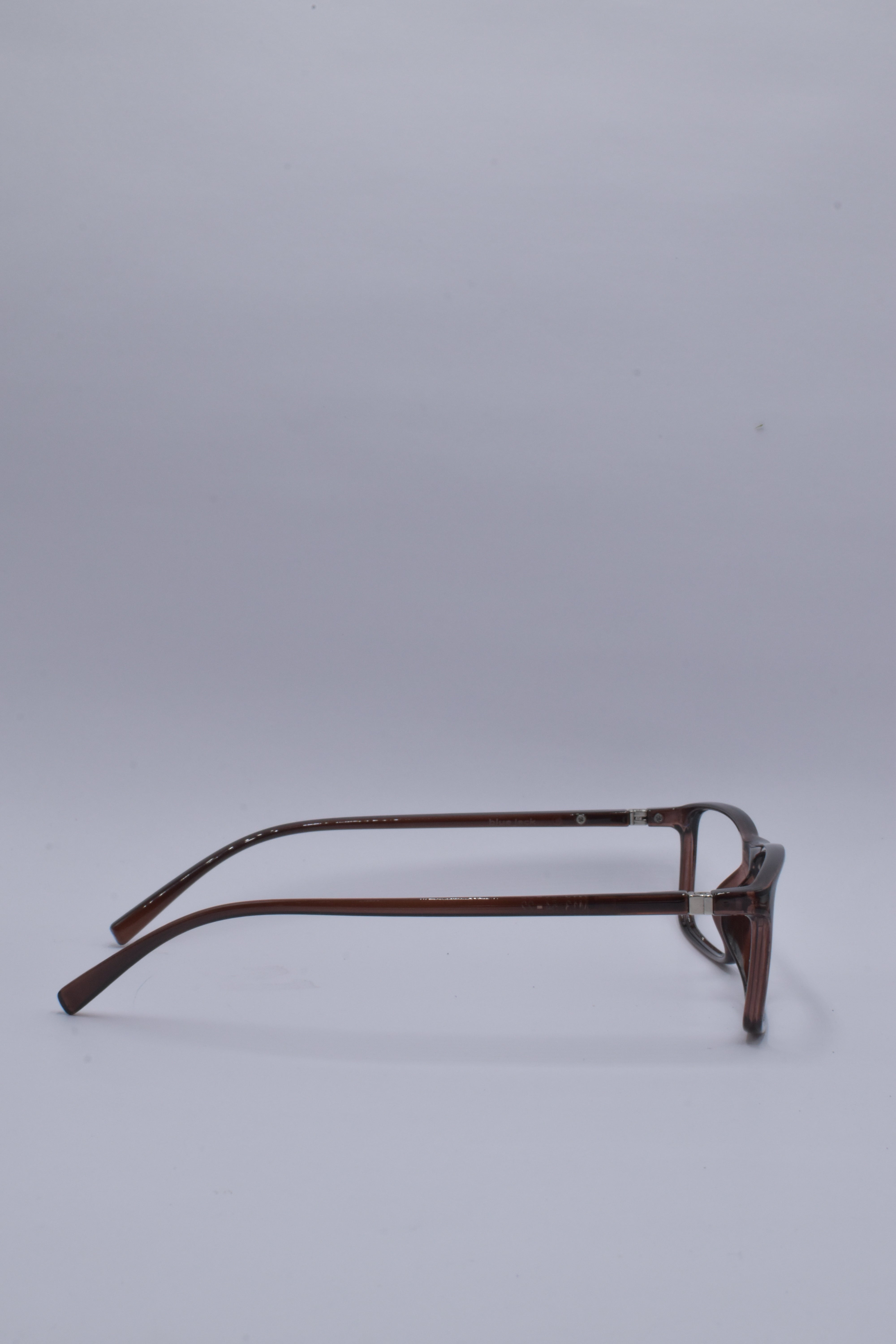 vision plus transparent honey brown frame