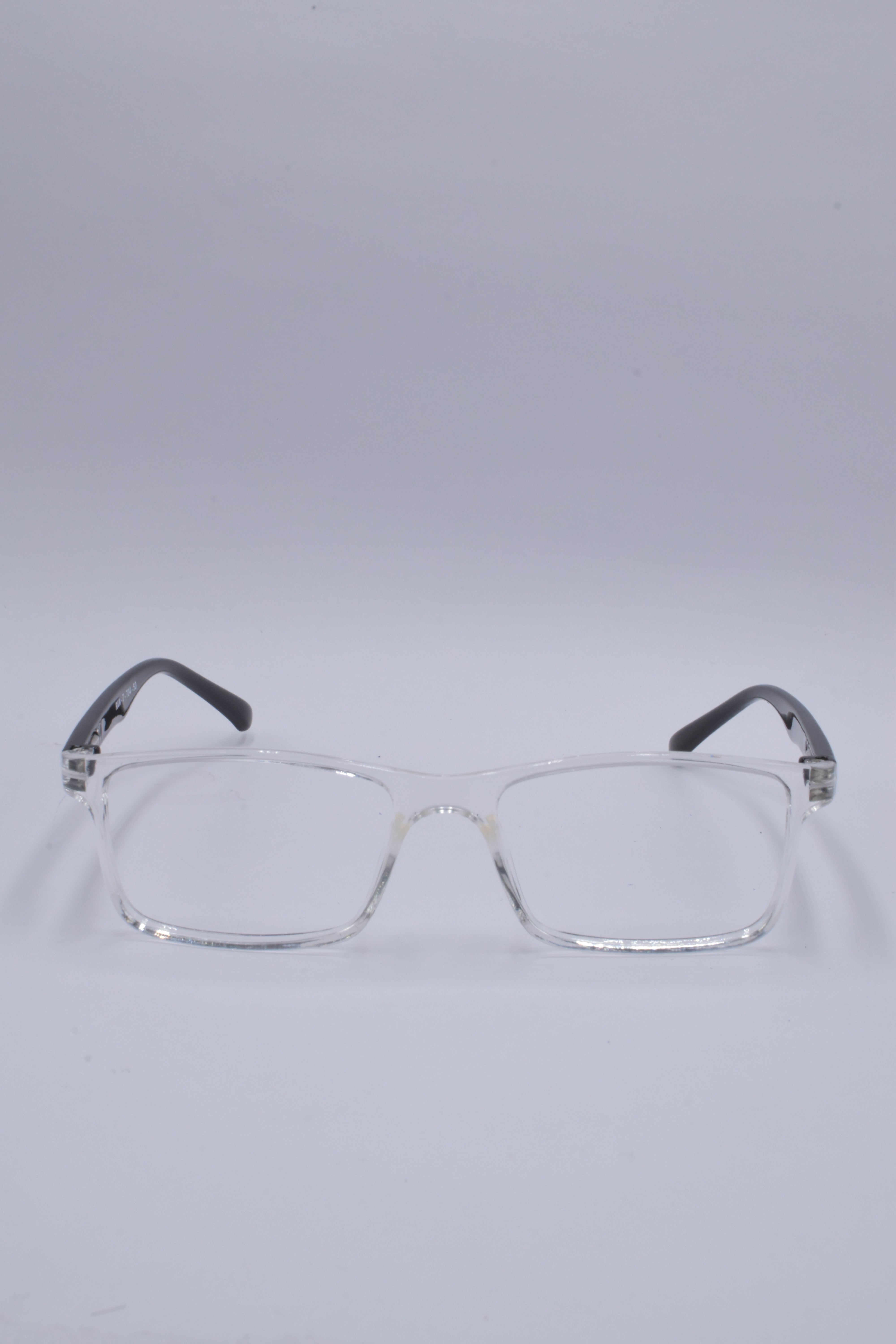 vision plus transparent white and black frame