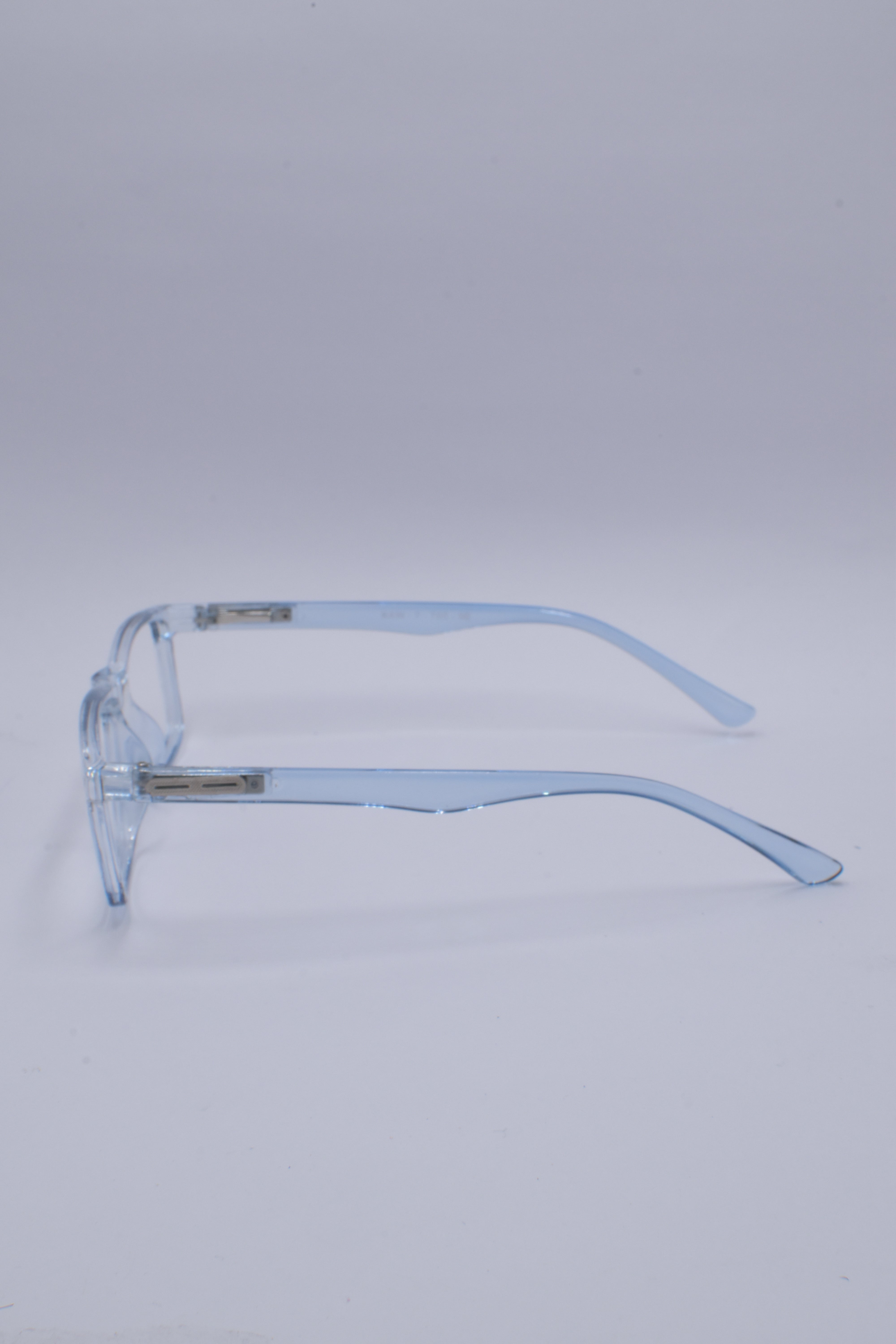 vision plus transparent sky blue frame