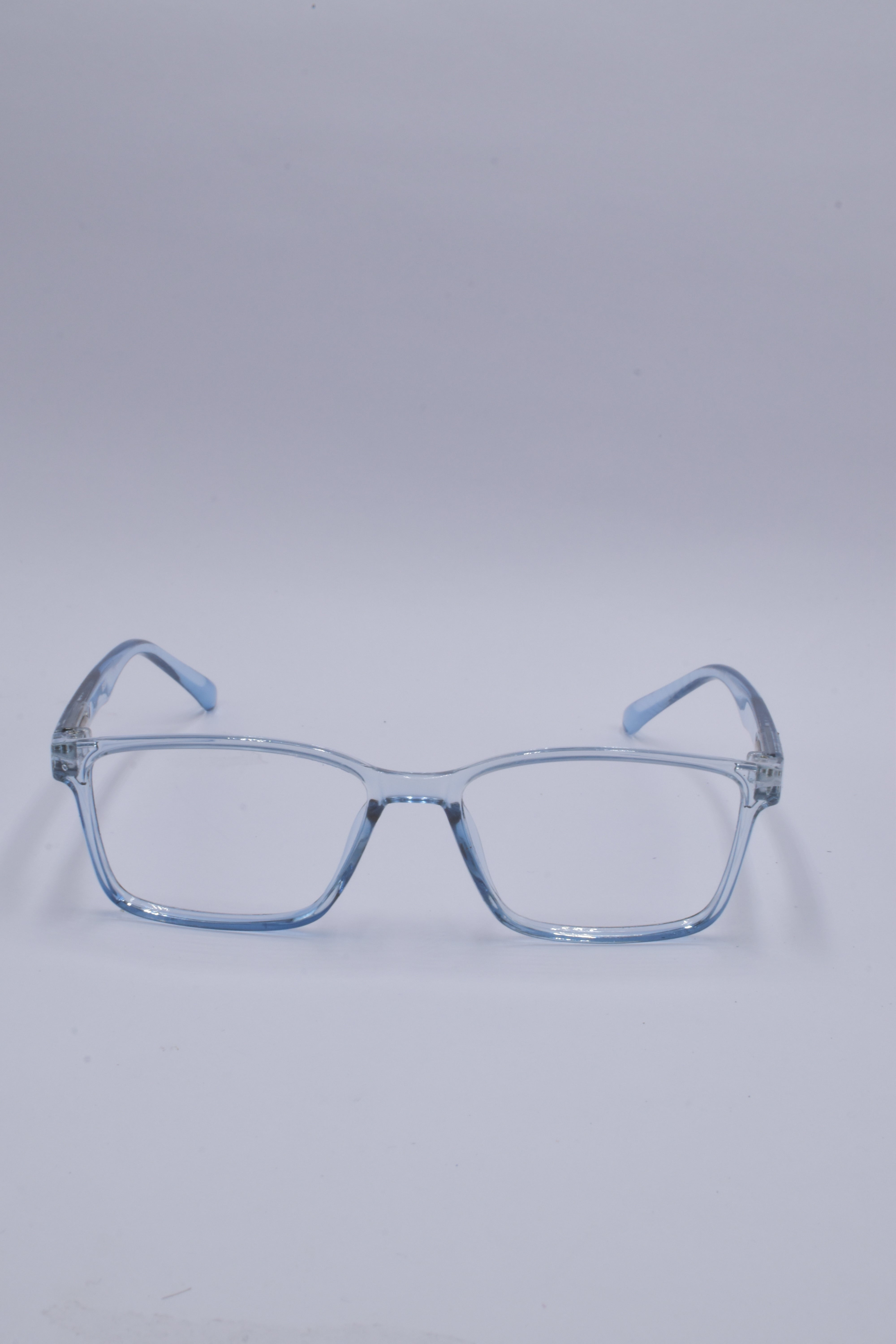 vision plus transparent light blue frame