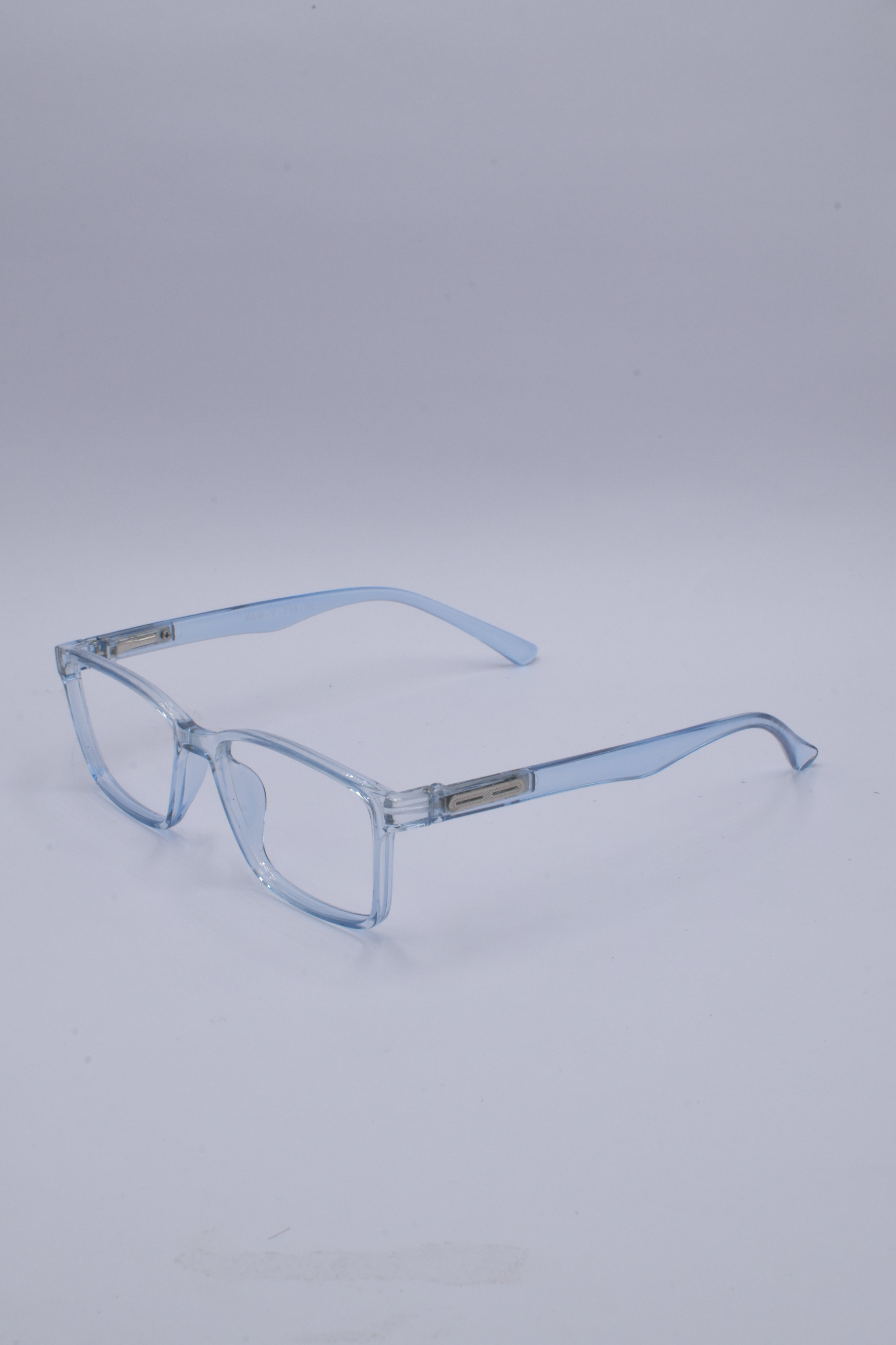 vision plus transparent light blue frame