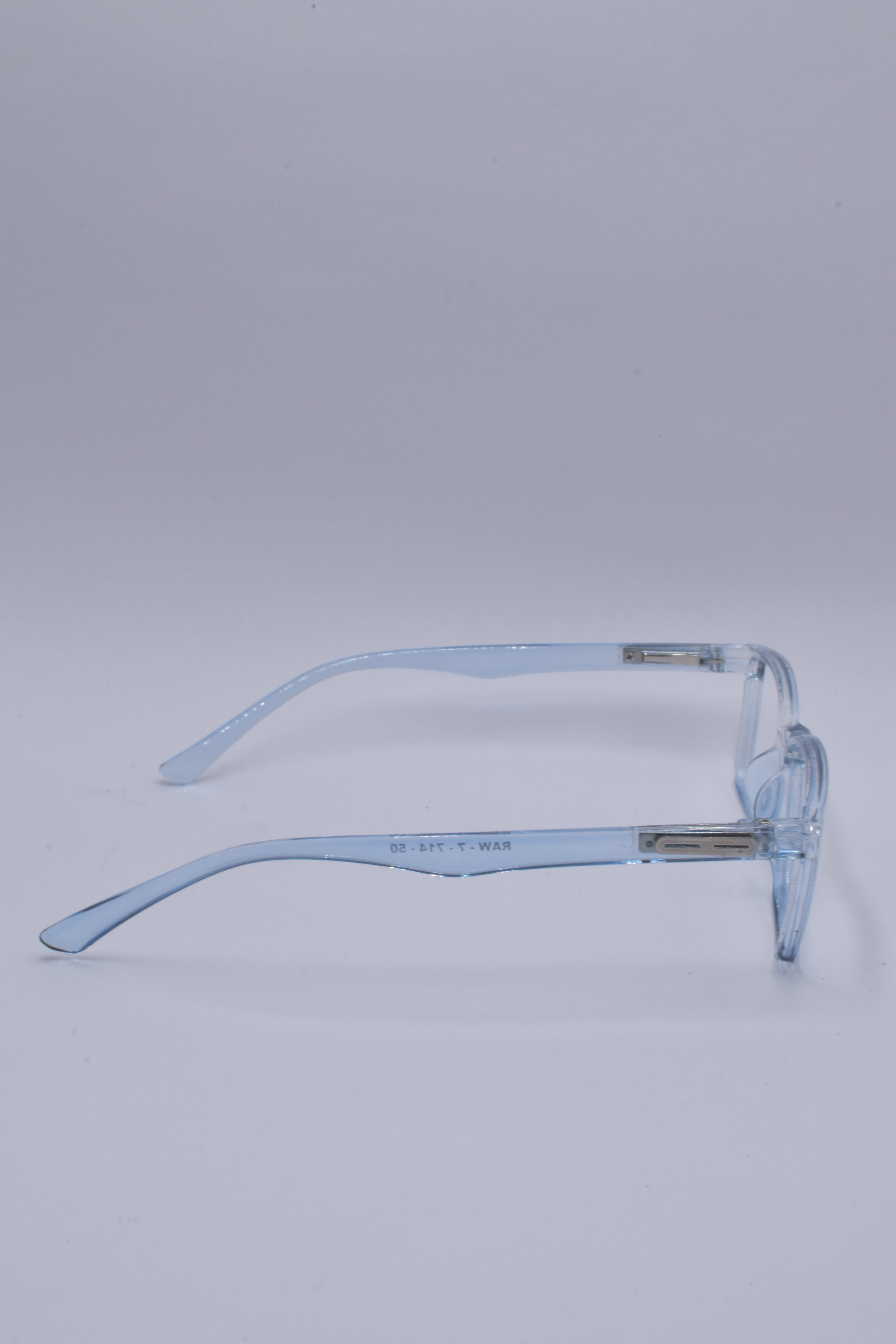 vision plus transparent light blue frame