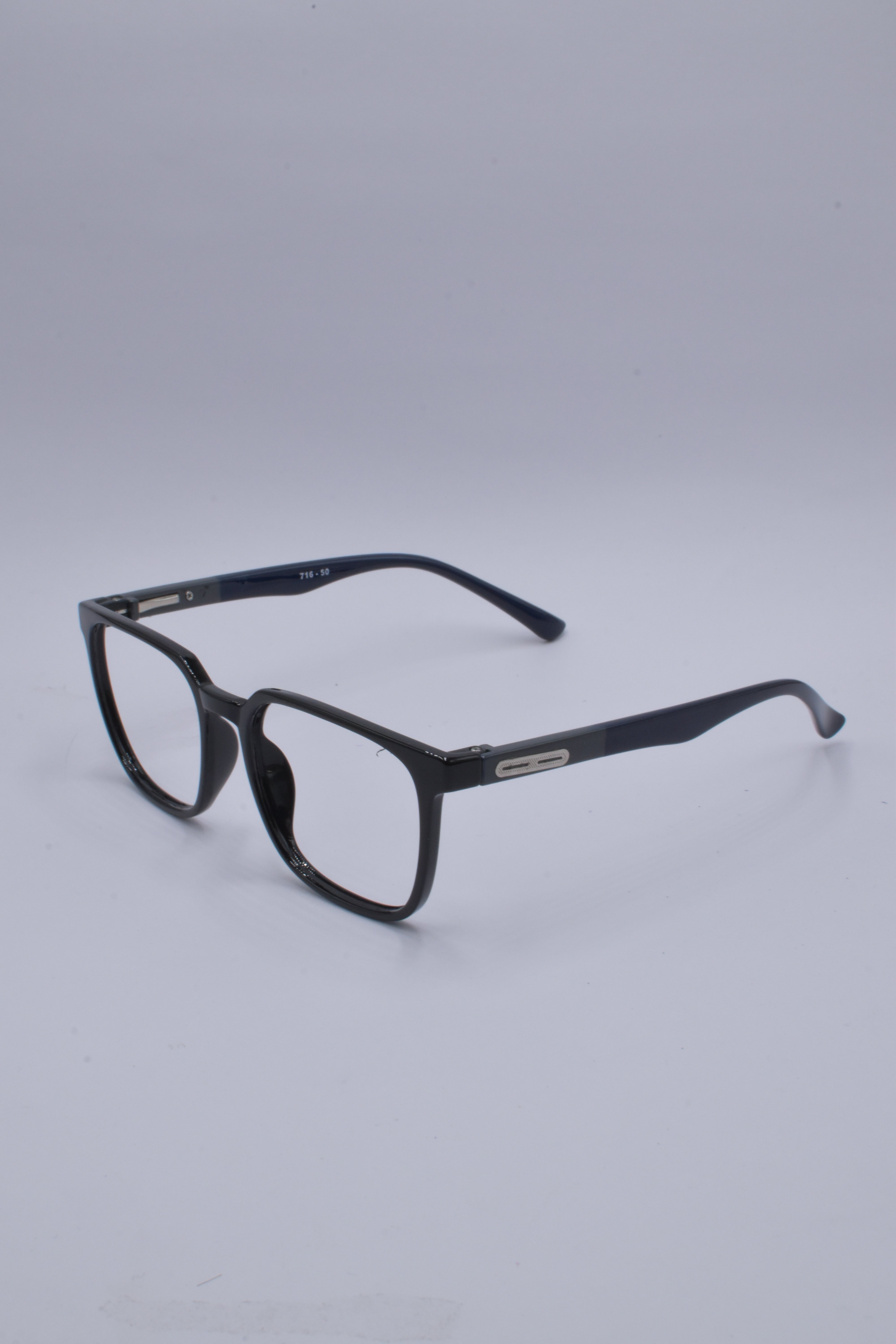 vision plus glossy black and dark blue frame