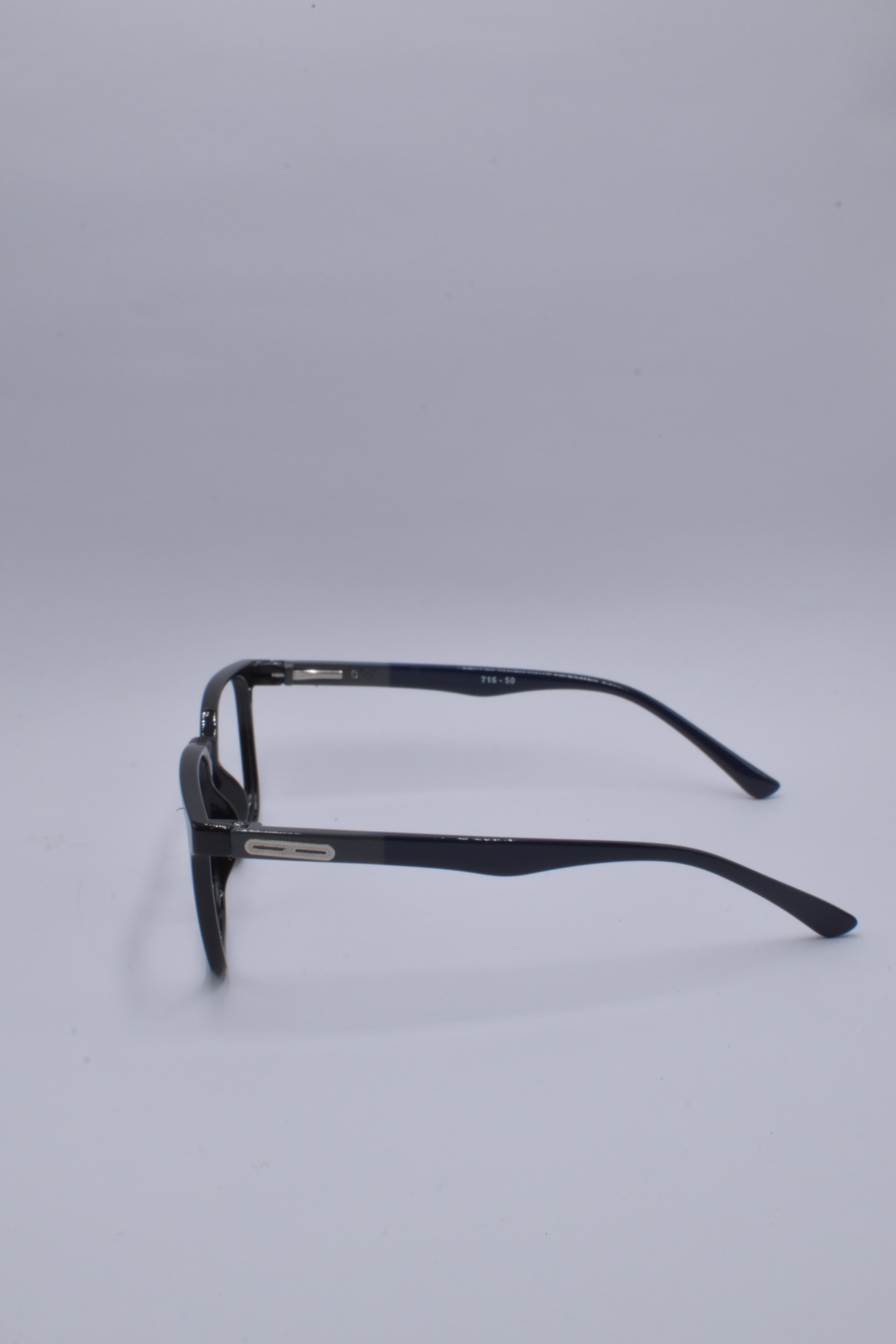 vision plus glossy black and dark blue frame