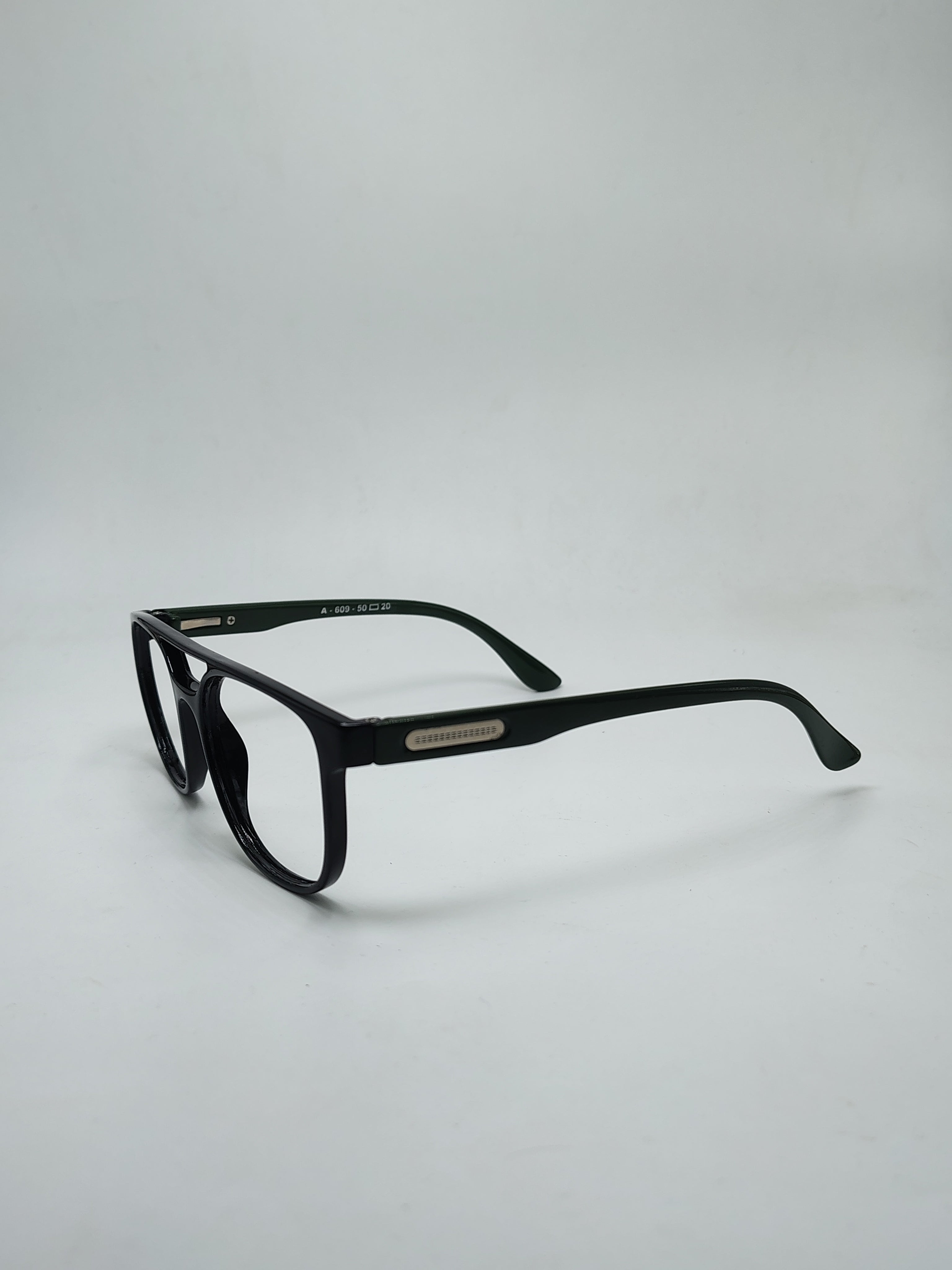 Attraction Double Bar Glossy Black And Green Frame