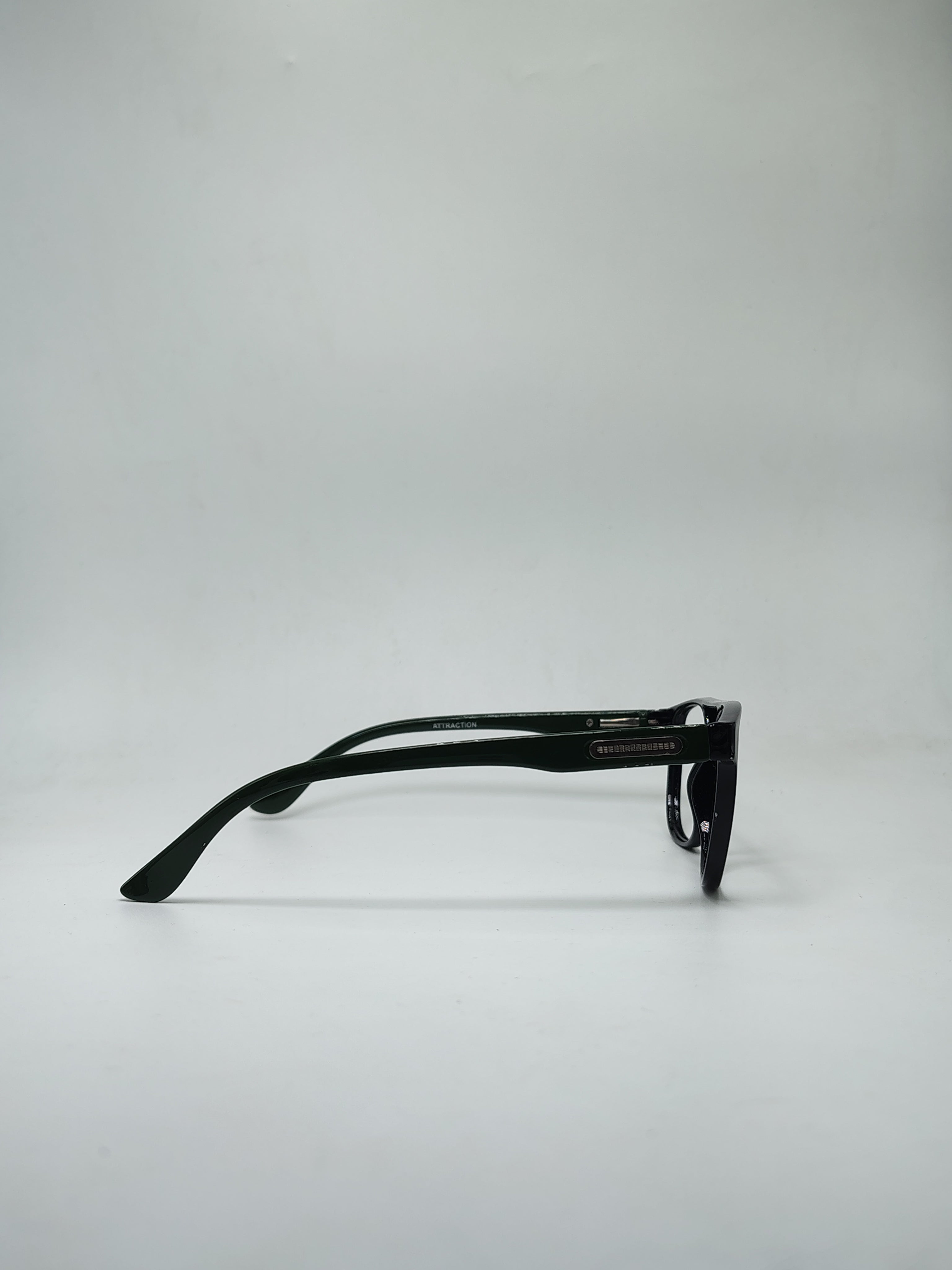 Attraction Double Bar Glossy Black And Green Frame