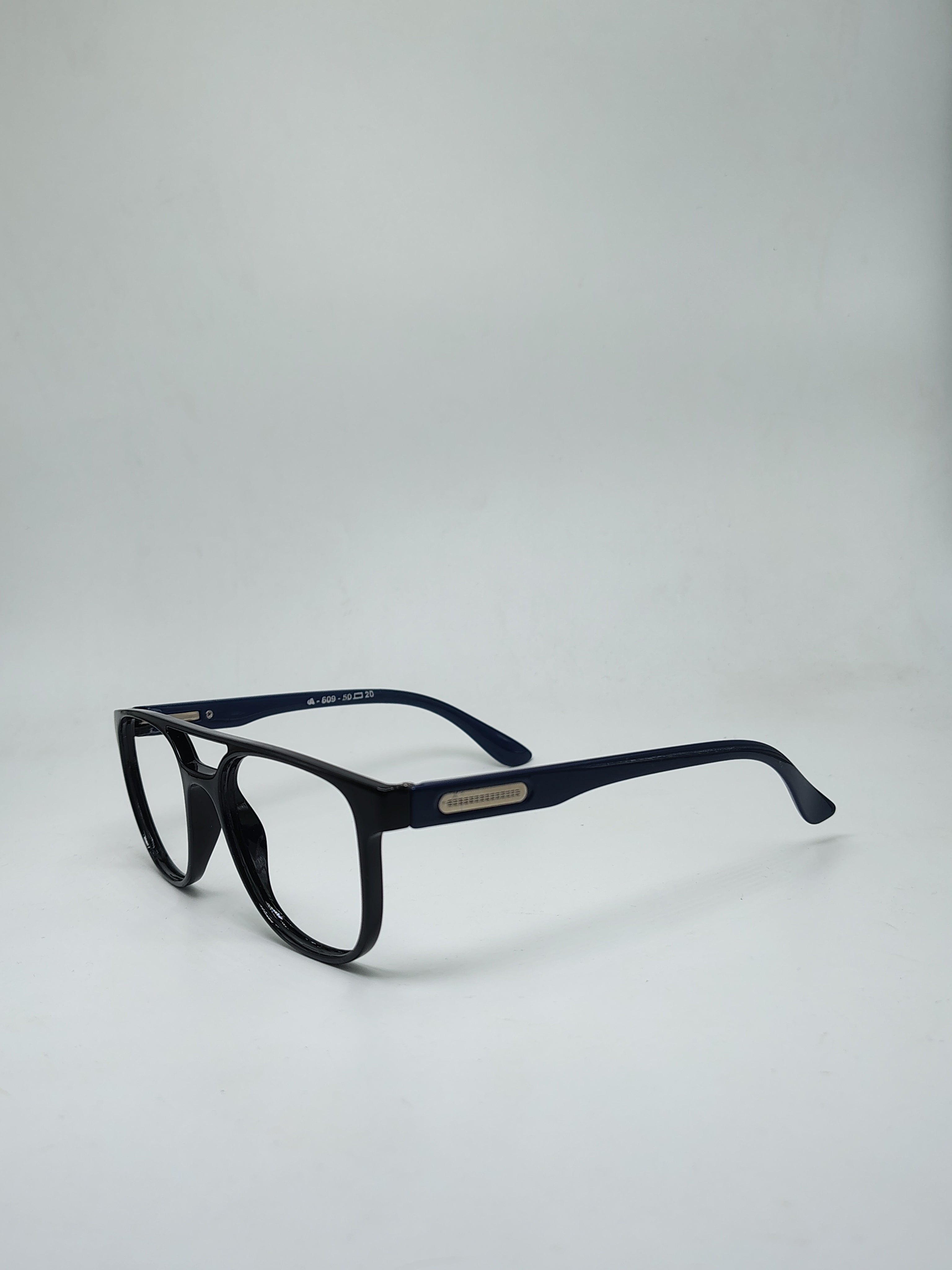 Attraction double Bar Glossy Black And Blue Frame