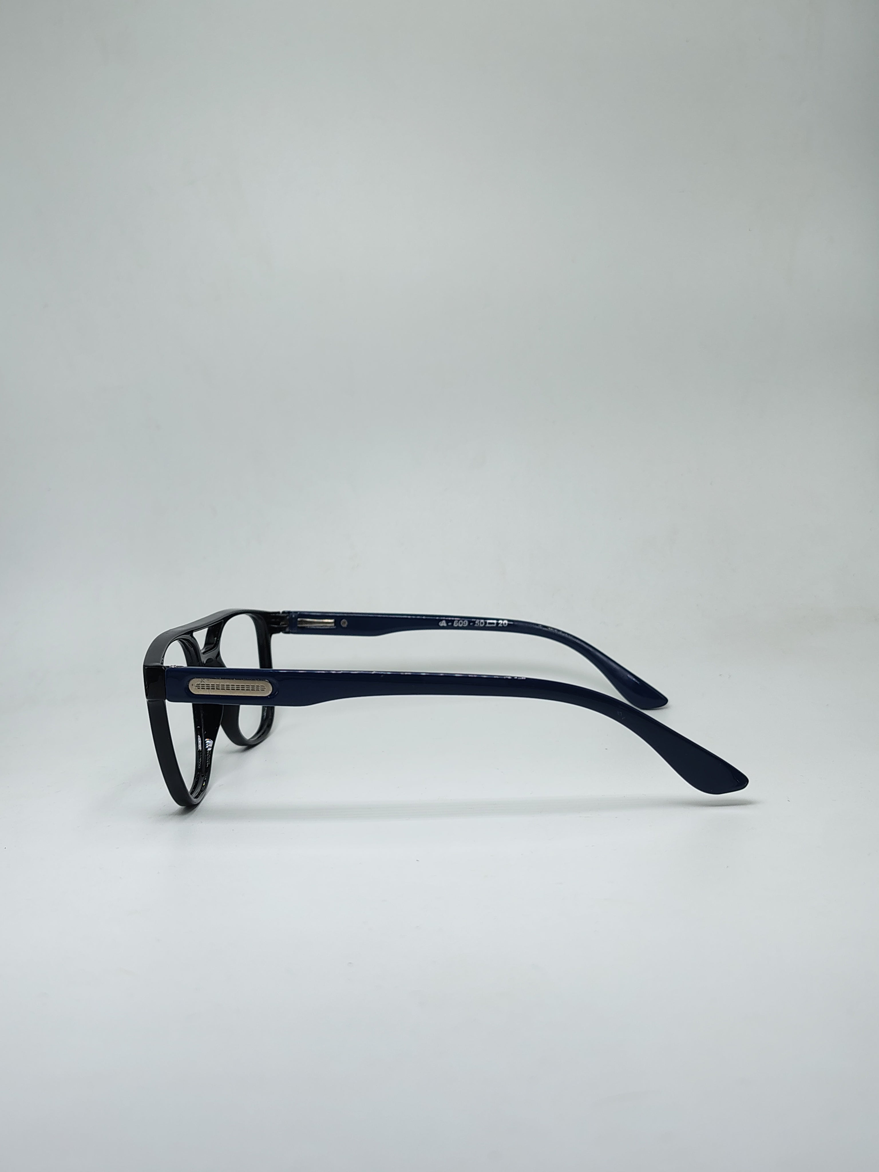 Attraction double Bar Glossy Black And Blue Frame