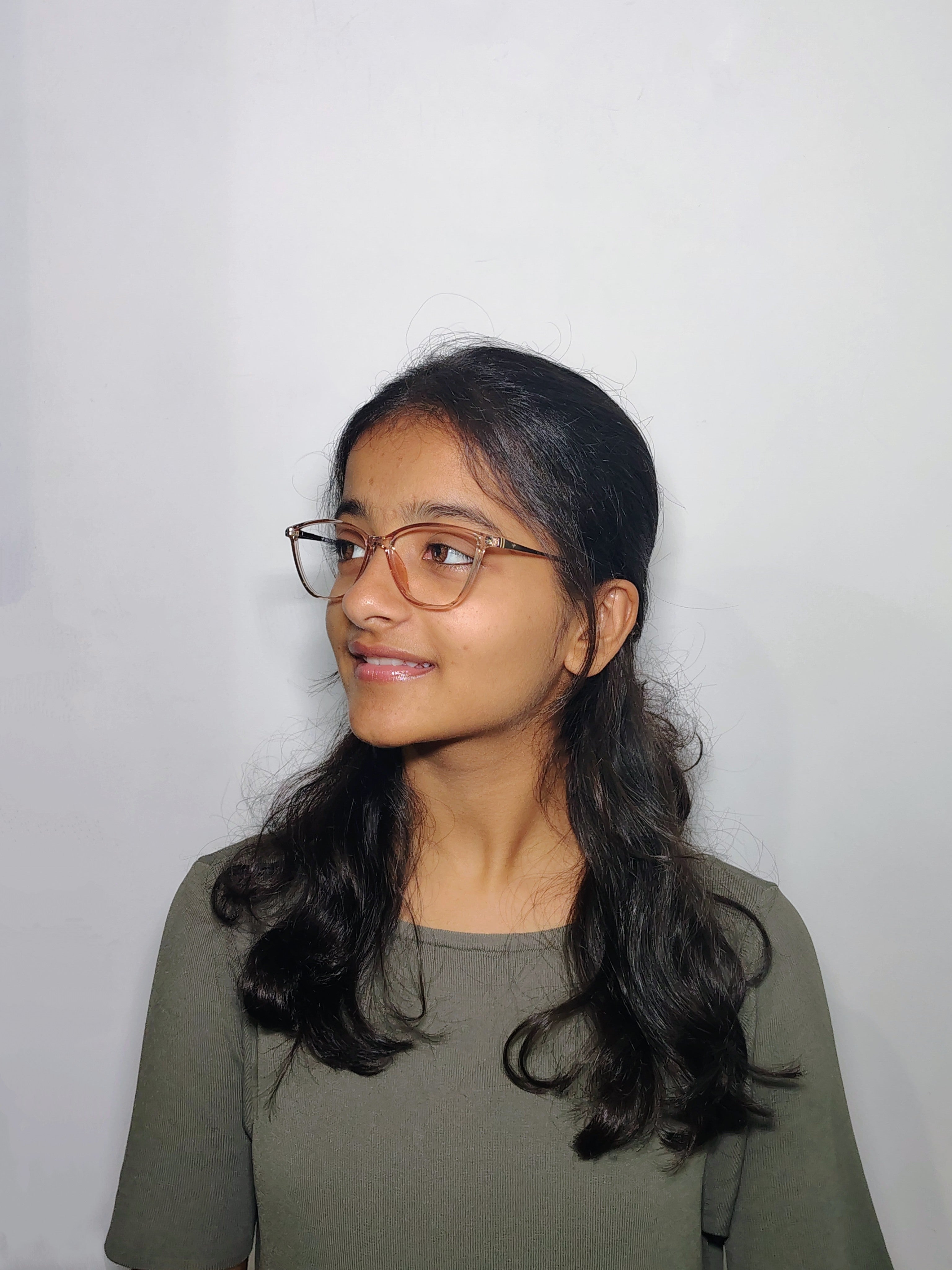 Vision plus Cat Eye Crystal Brown Frame