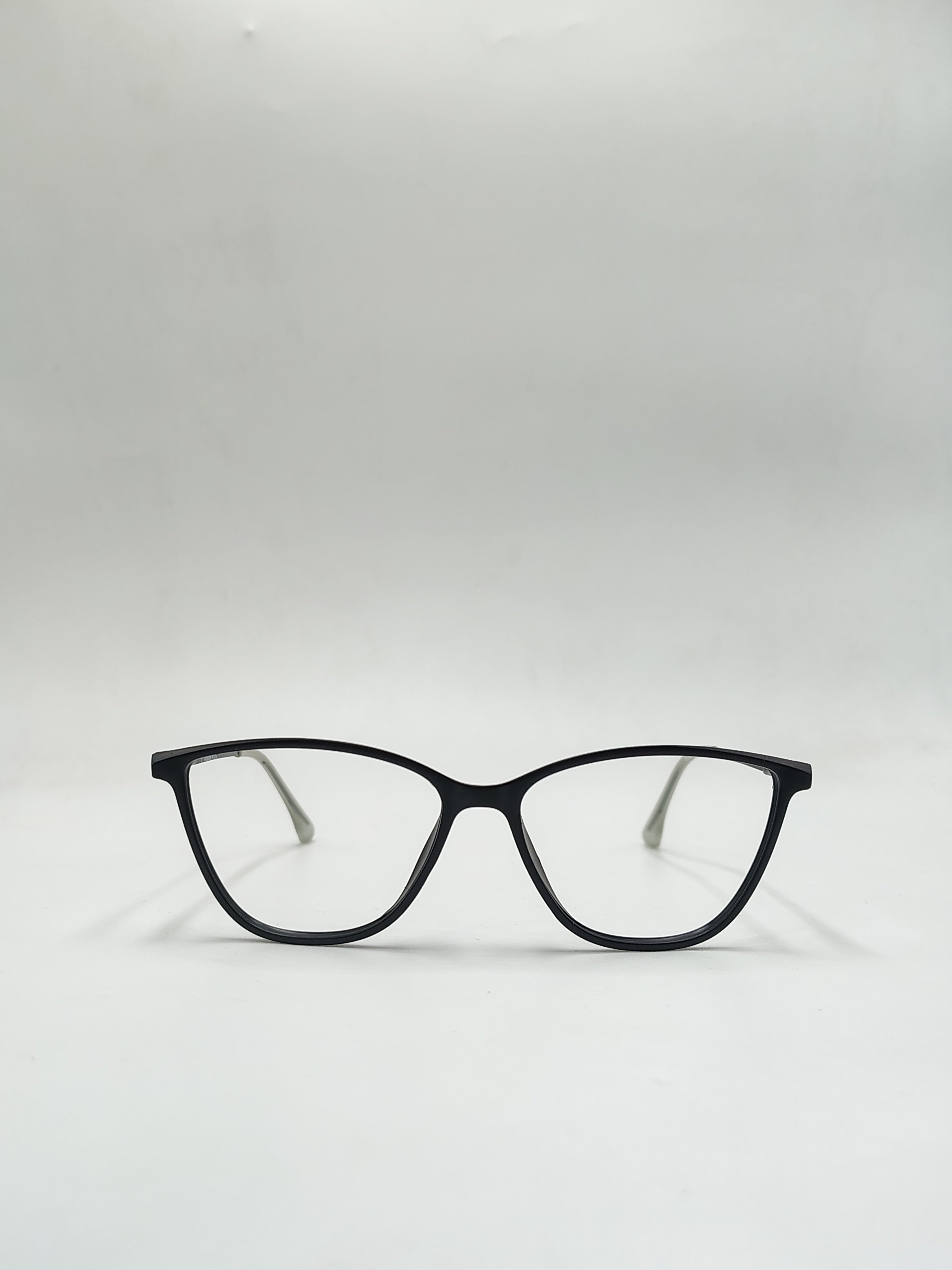 vision plus Cat Eye Matte Black Frame