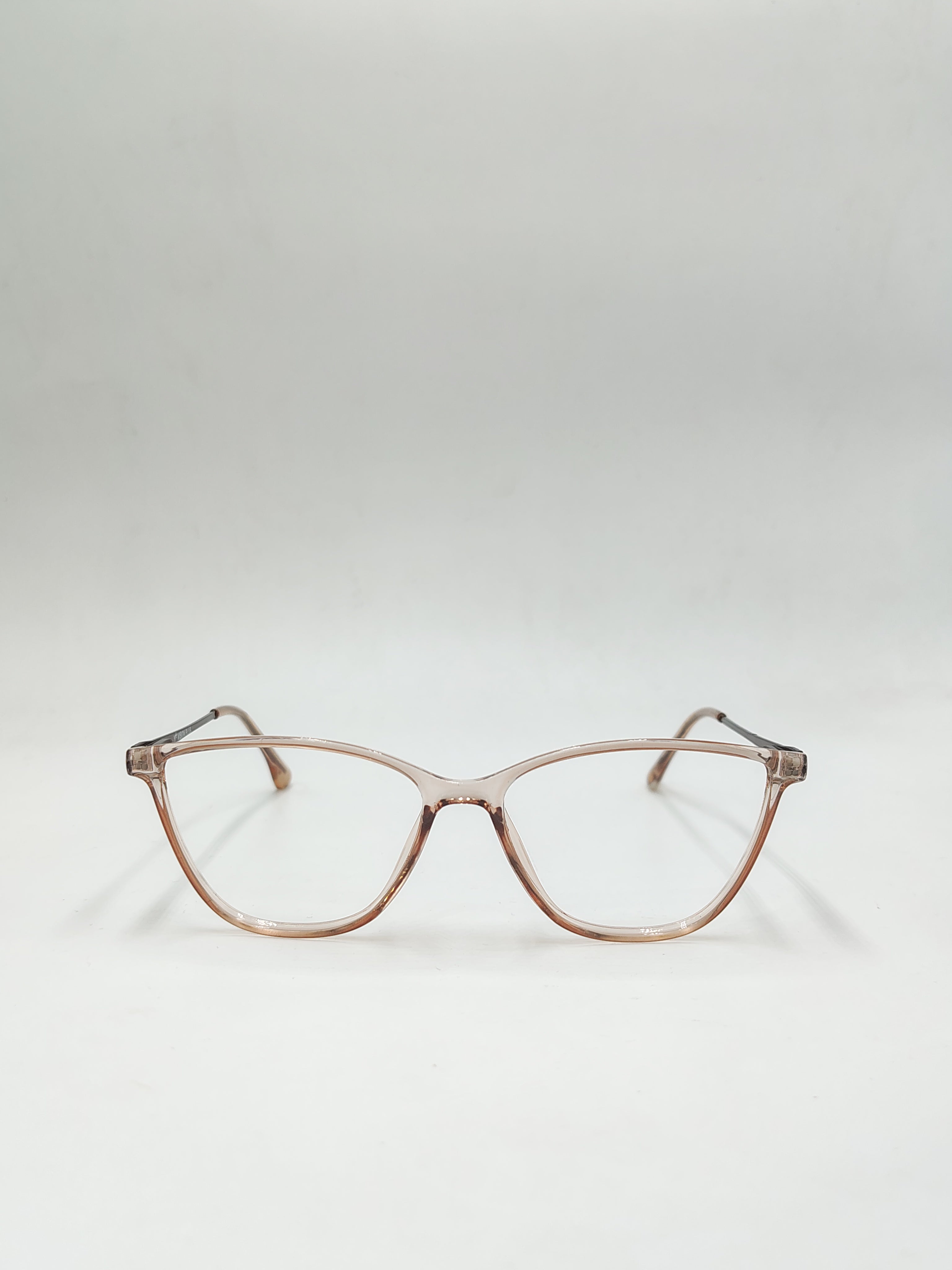 Vision plus Cat Eye Crystal Brown Frame