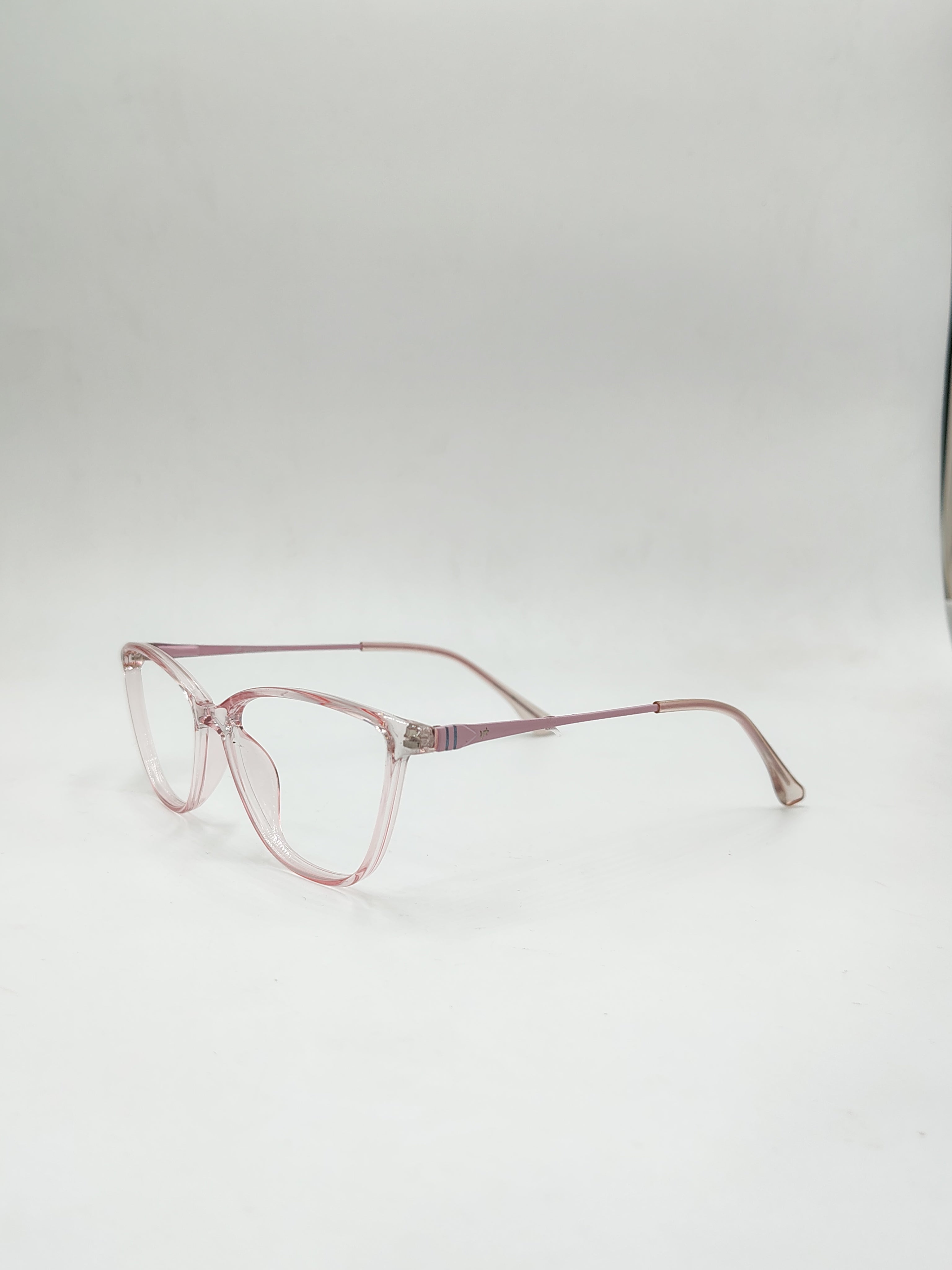 vision plus Cat Eye Matte And Glossy Pink Frame
