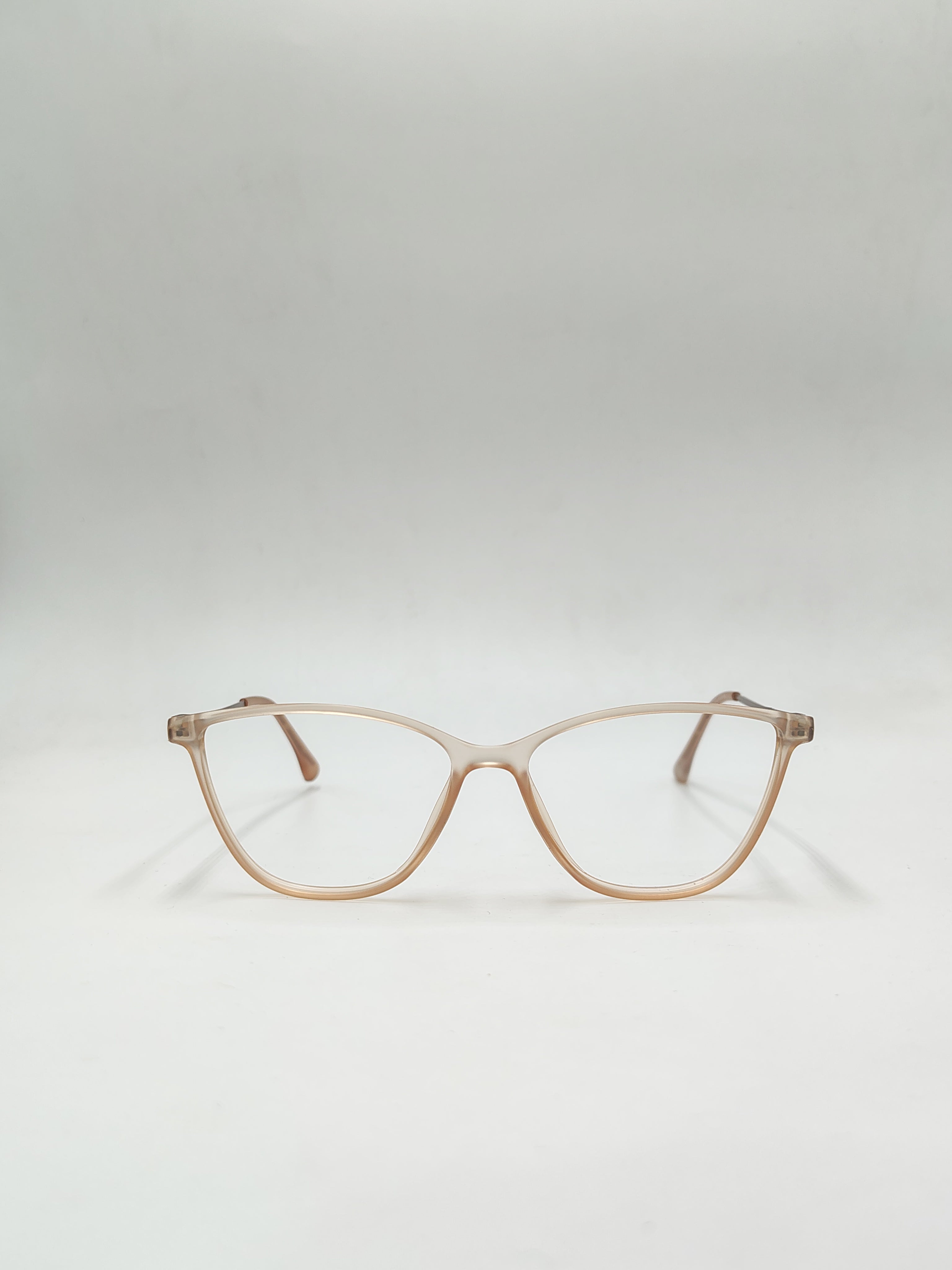 vision plus Cat Eye Matte Brown Frame