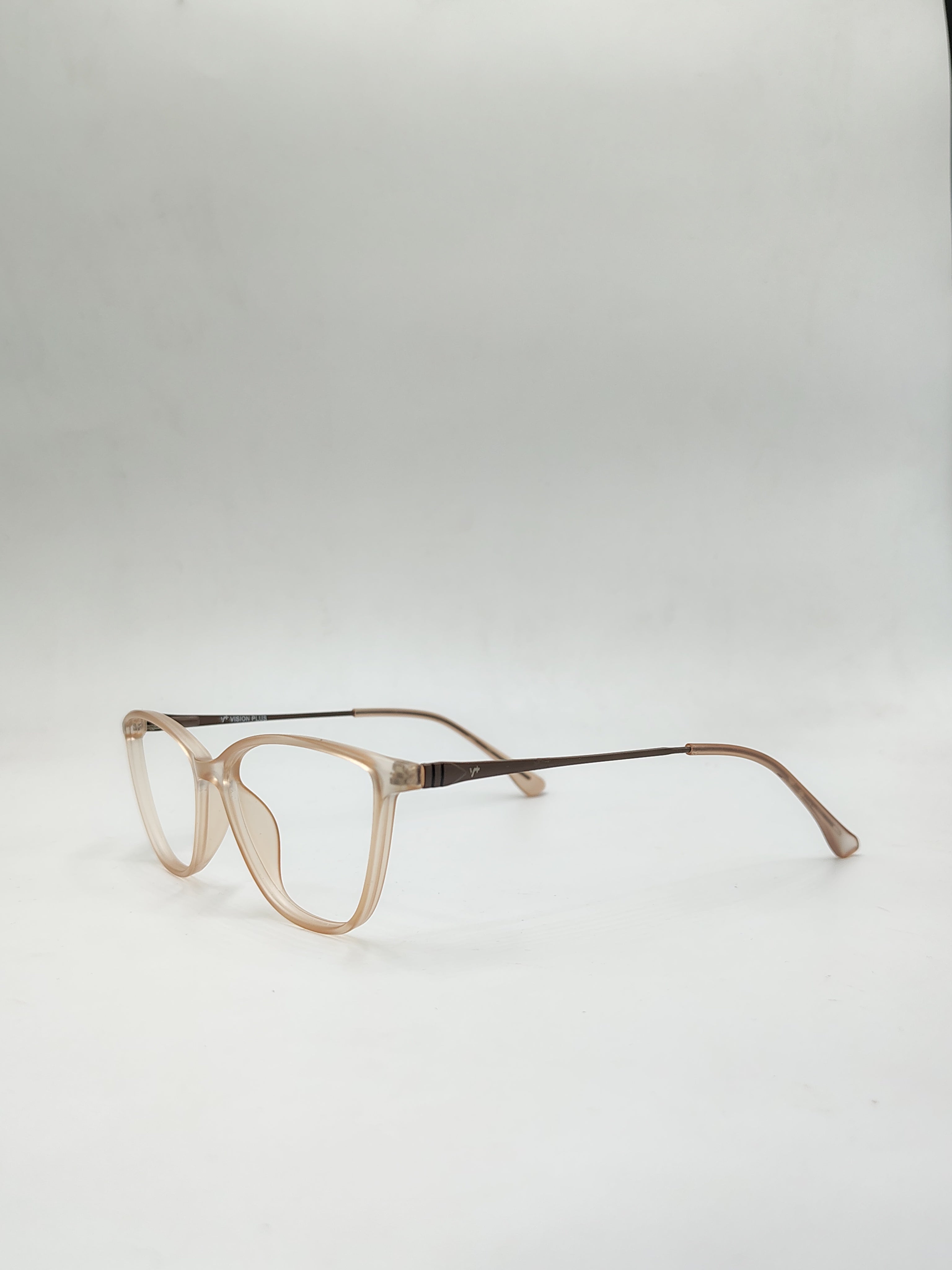 vision plus Cat Eye Matte Brown Frame