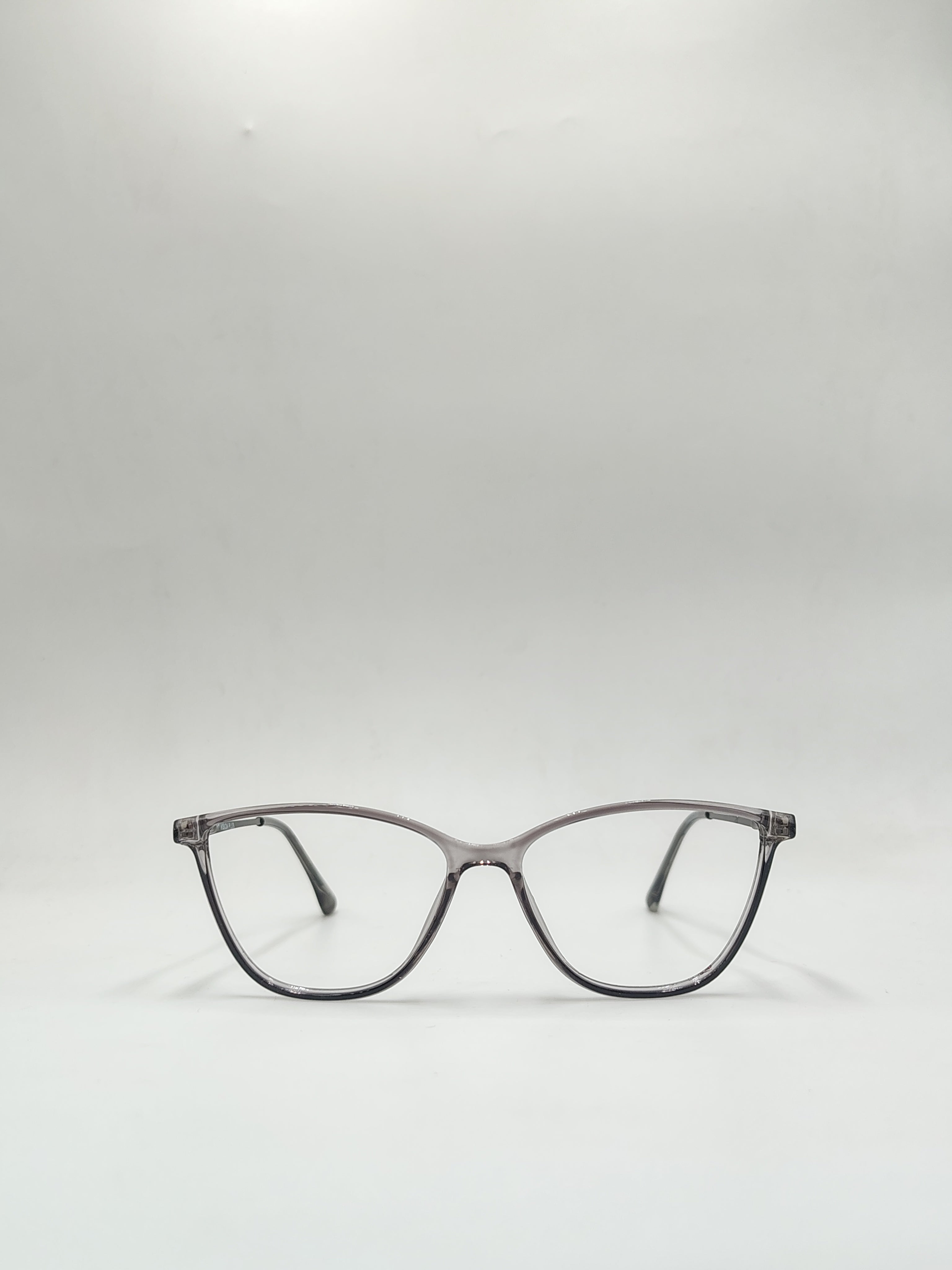 Vision plus Cat Eye Crystal Silver Frame