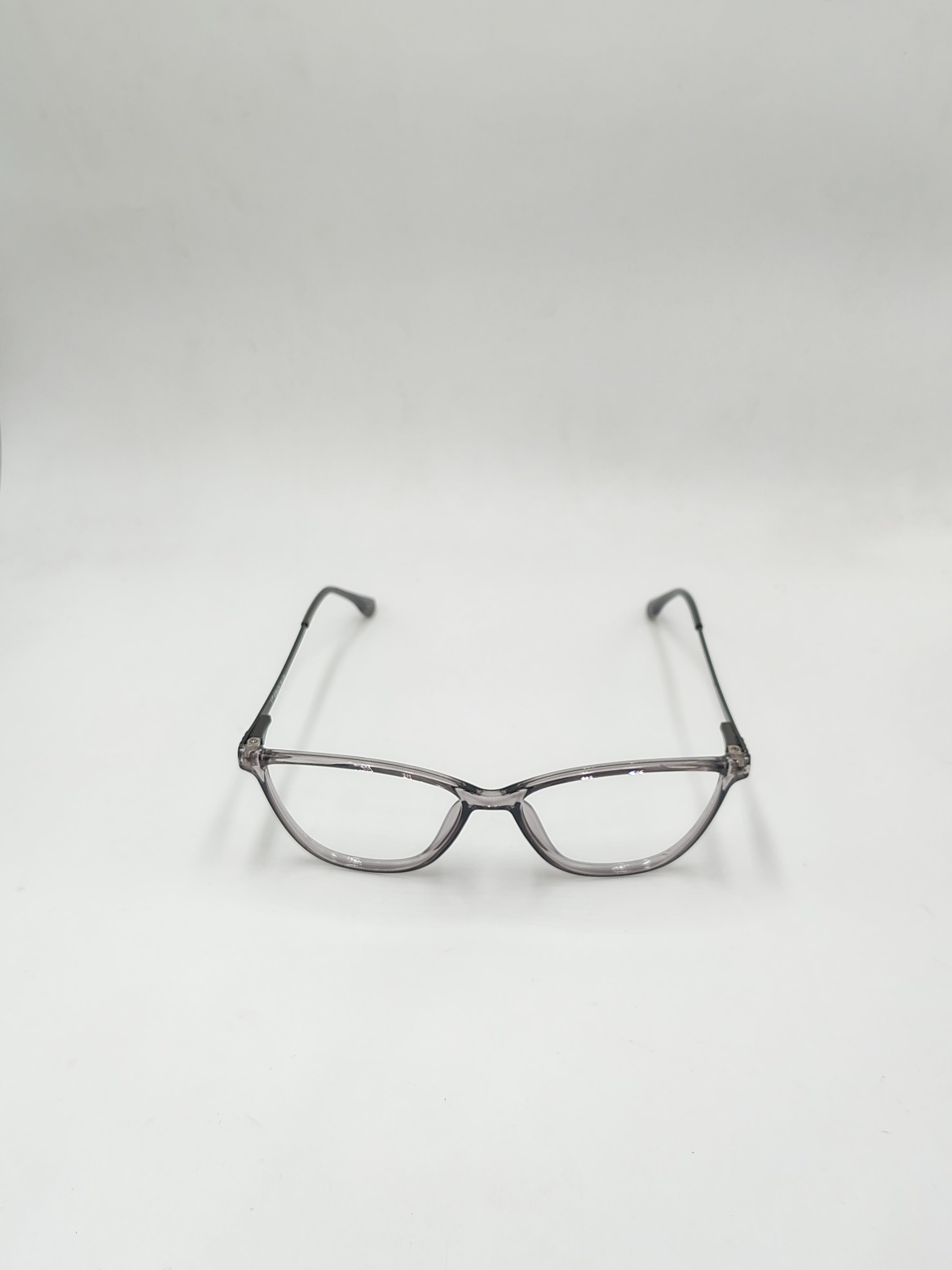 Vision plus Cat Eye Crystal Silver Frame