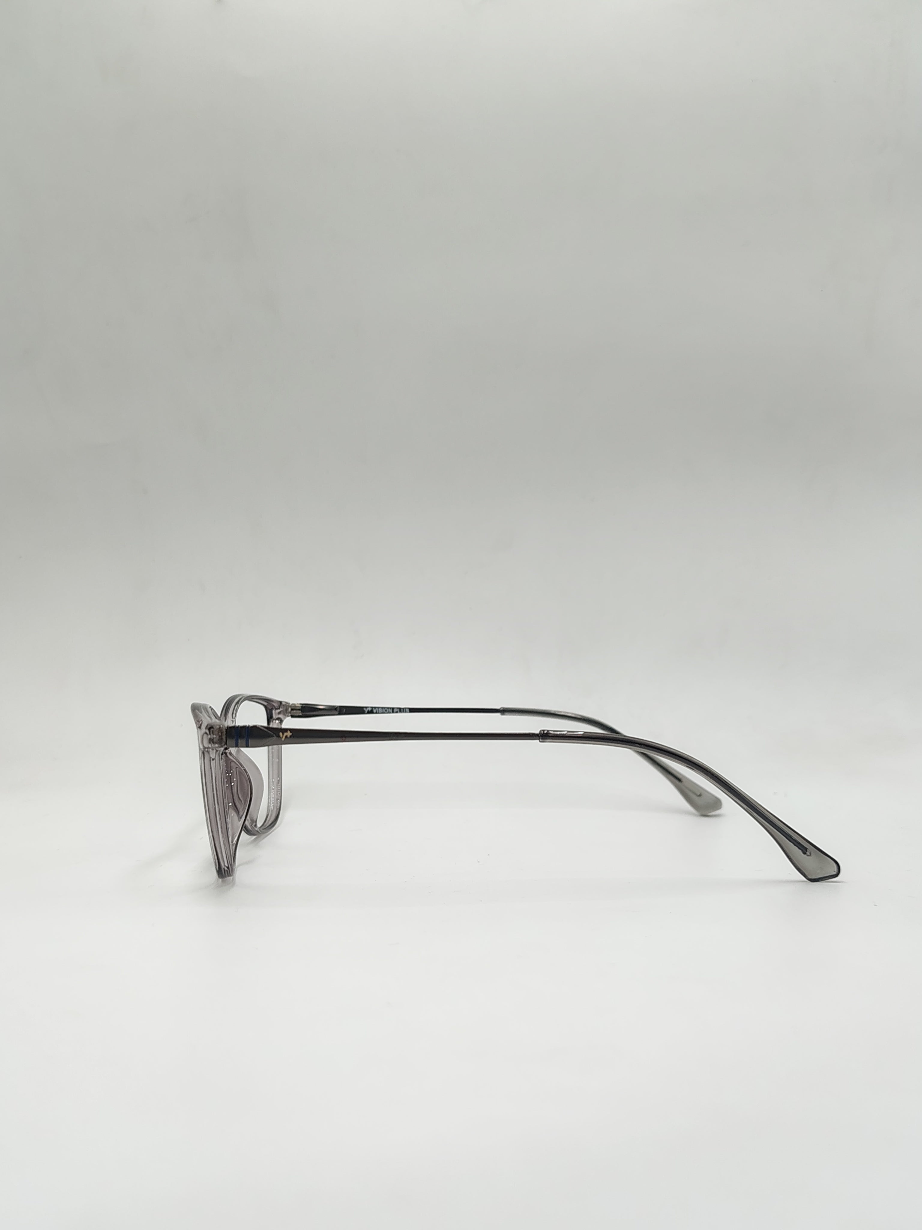 Vision plus Cat Eye Crystal Silver Frame