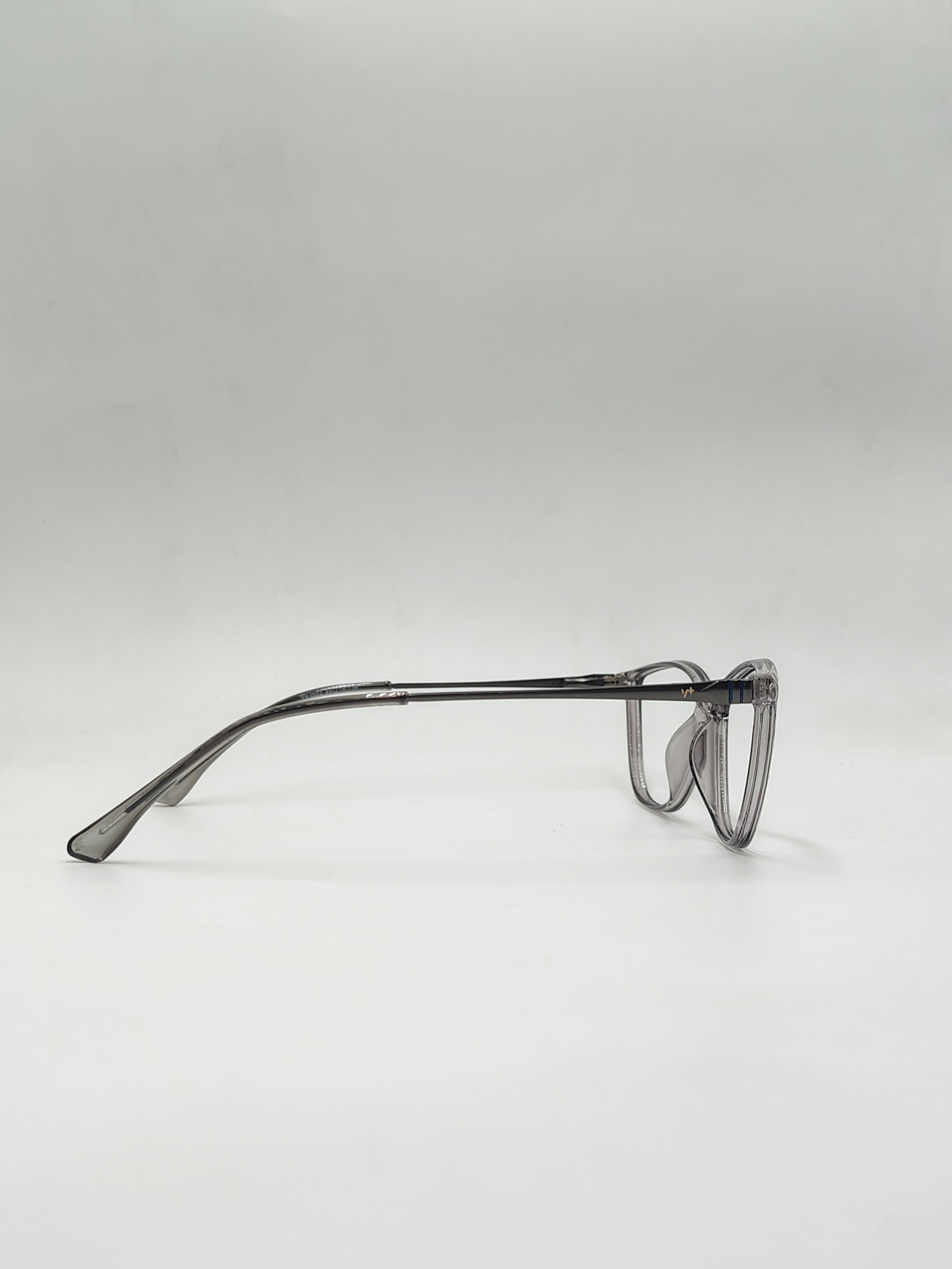 Vision plus Cat Eye Crystal Silver Frame