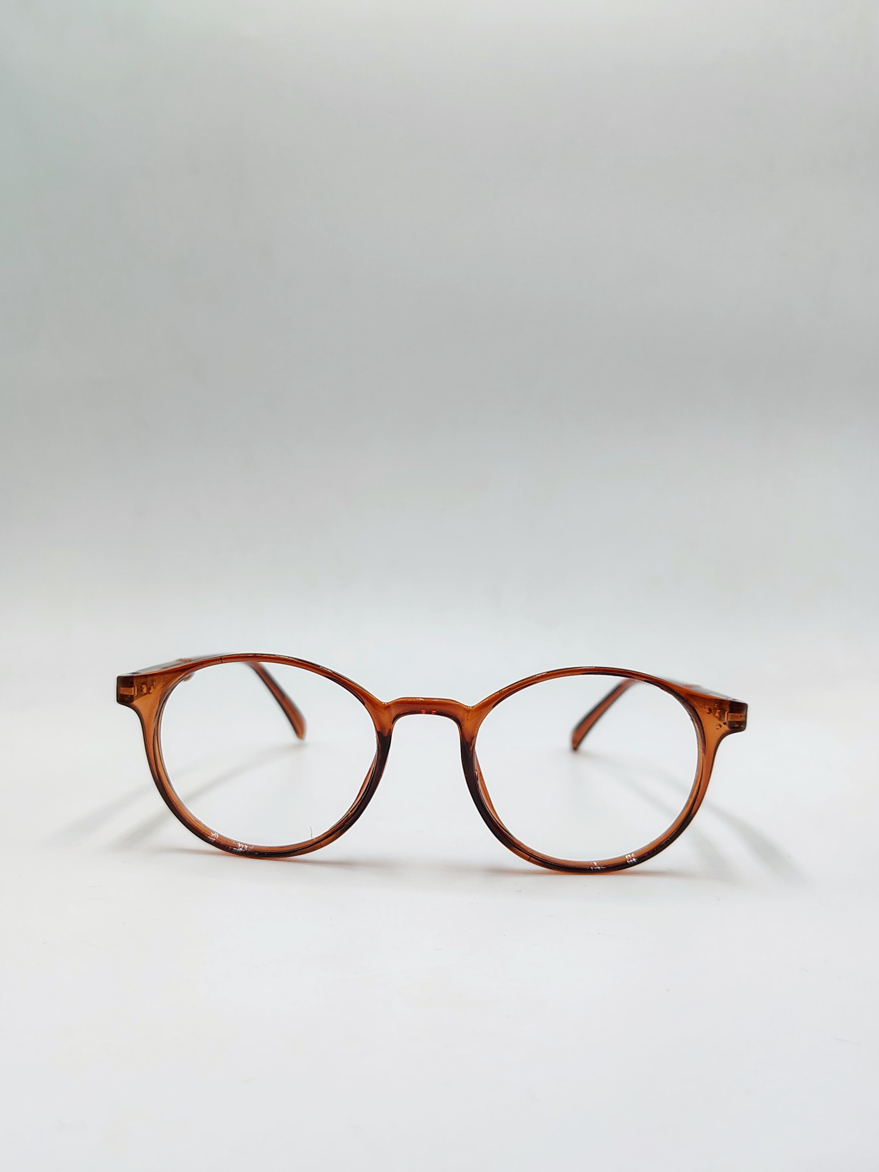 Crystal Circle Brown Frame