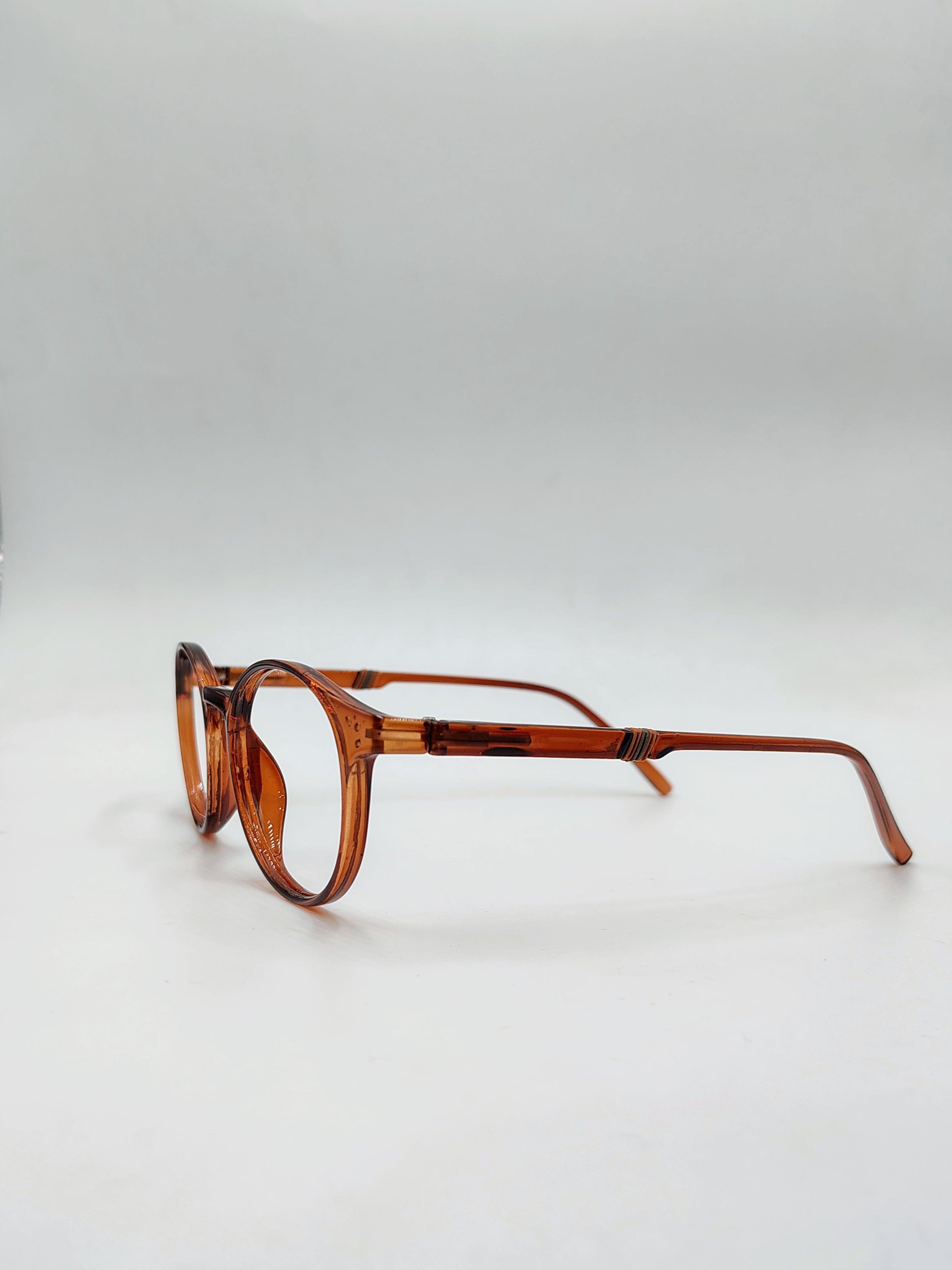 Crystal Circle Brown Frame