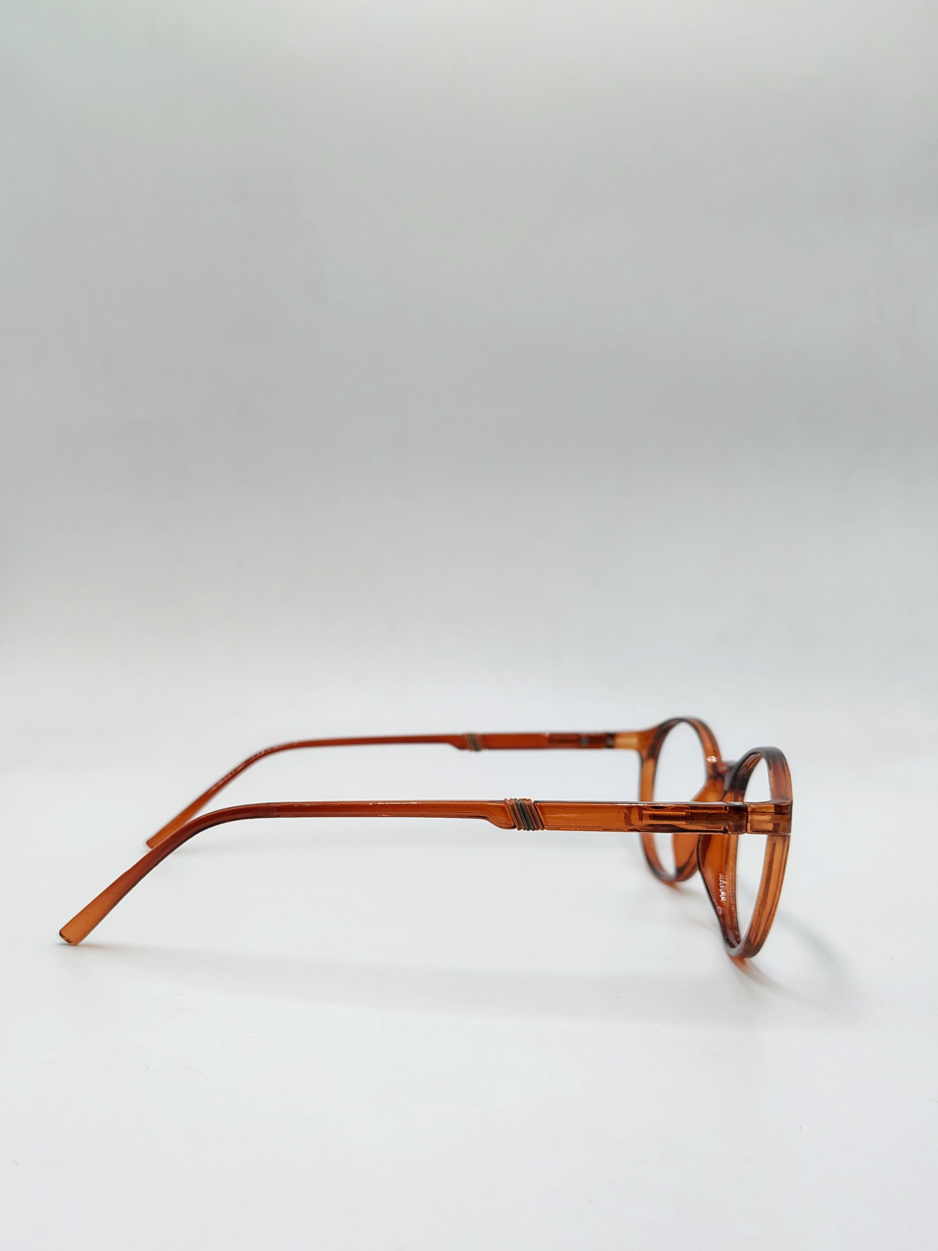 Crystal Circle Brown Frame