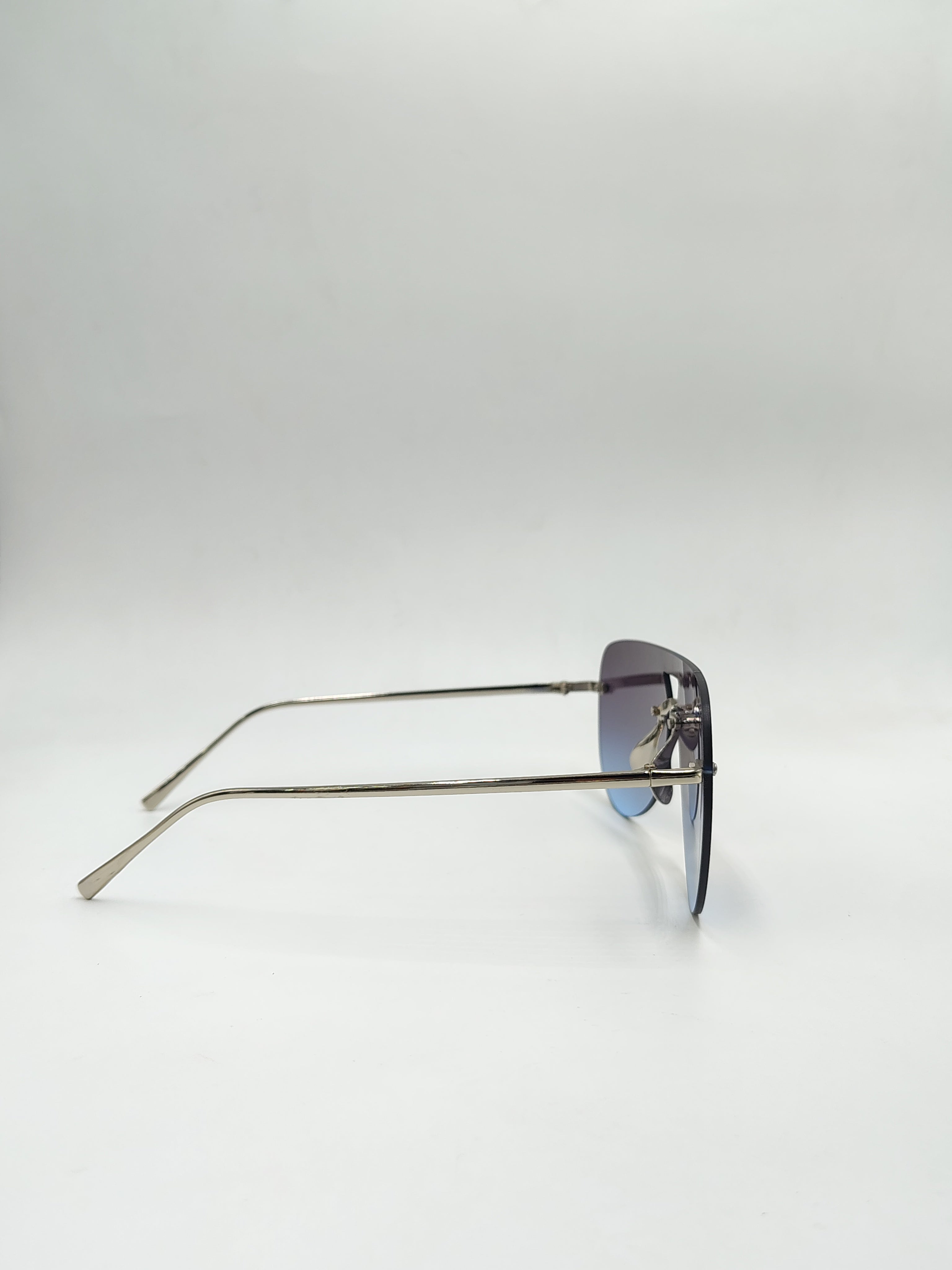 Eyeket Blue Shade Frameless Sunglasses
