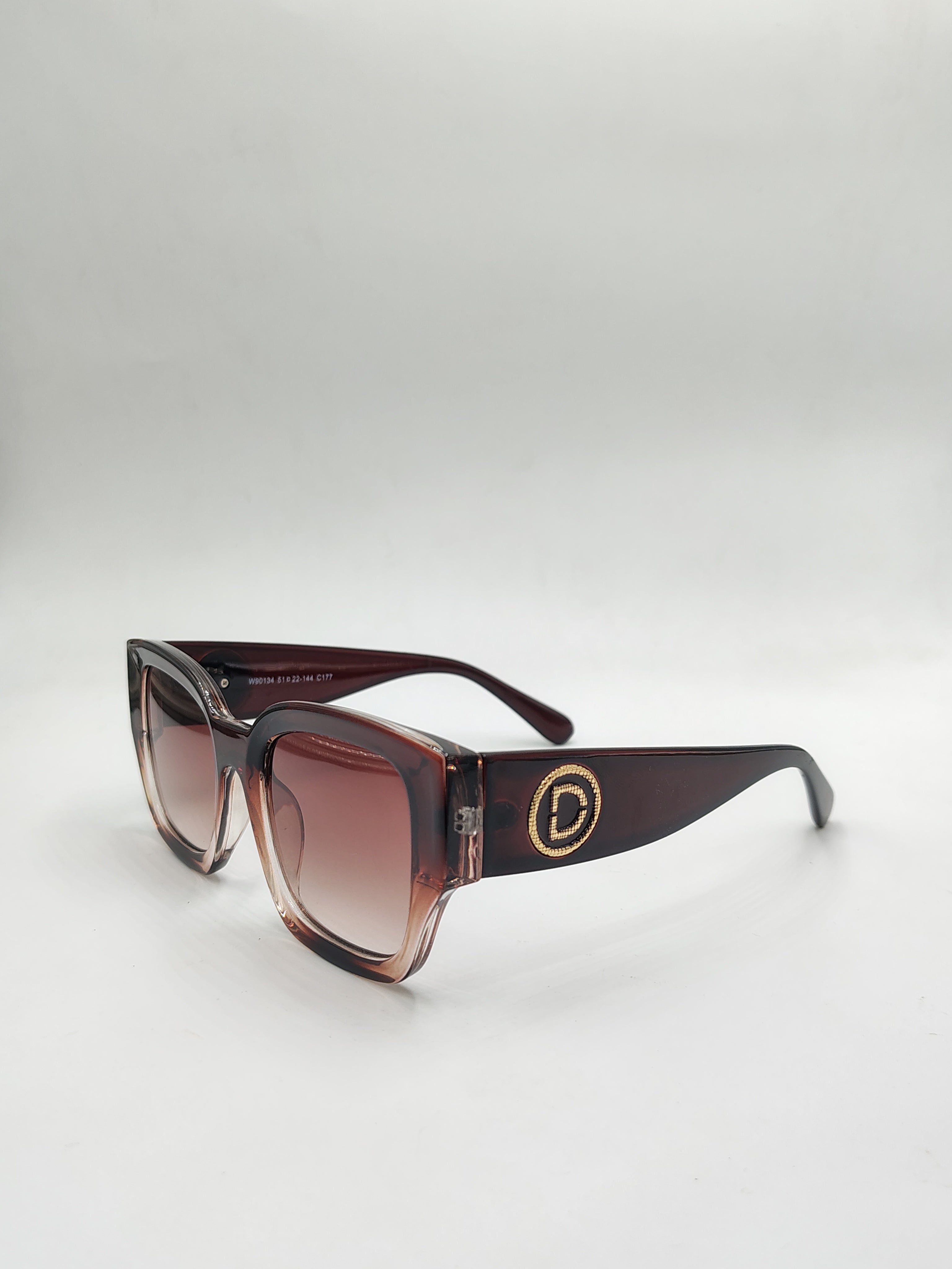 Eyeket Dual Brown Woman Wayfarer Sunglasses