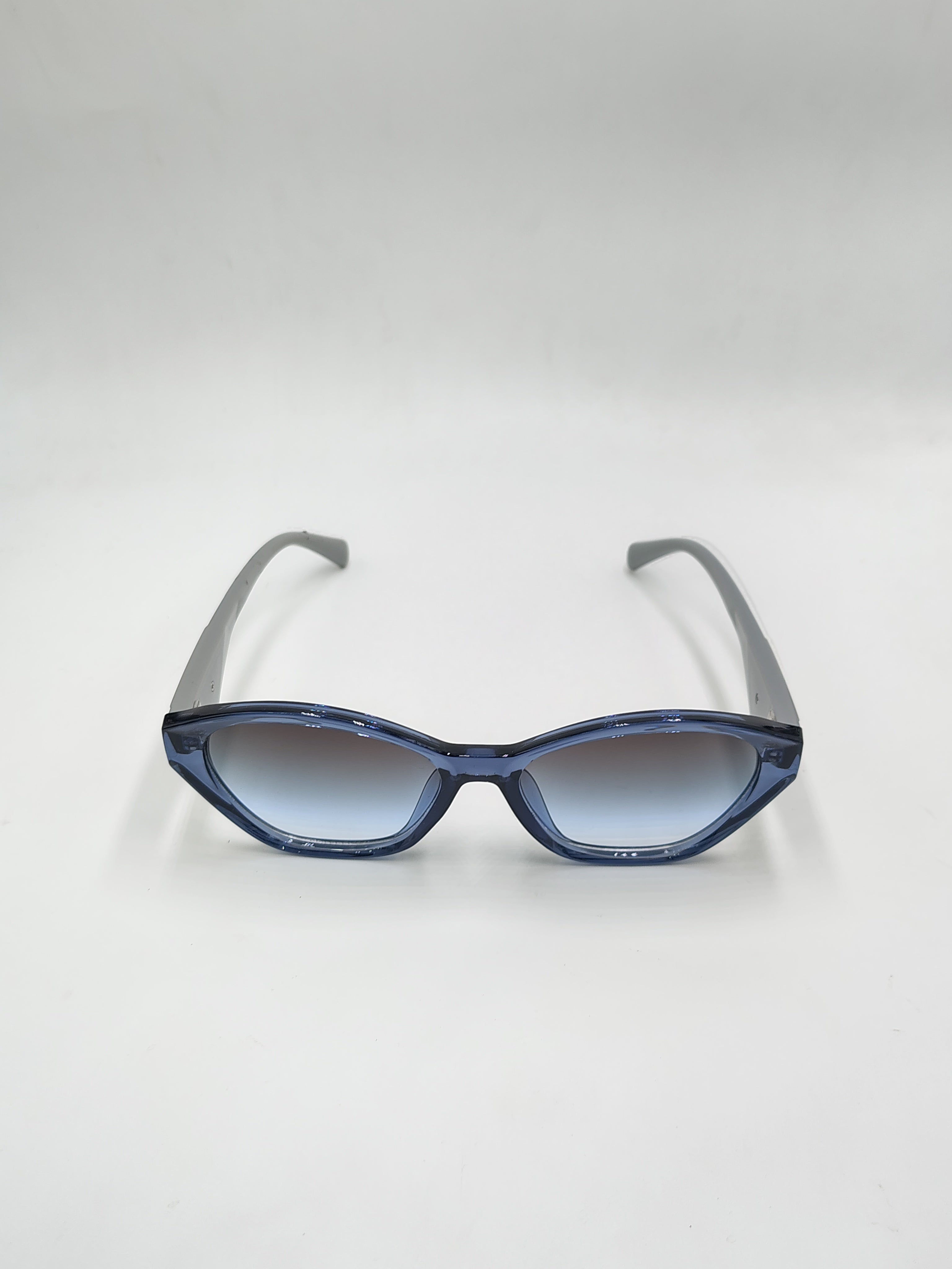 Eyeket Cateye Blue And Gray Woman Sunglasses
