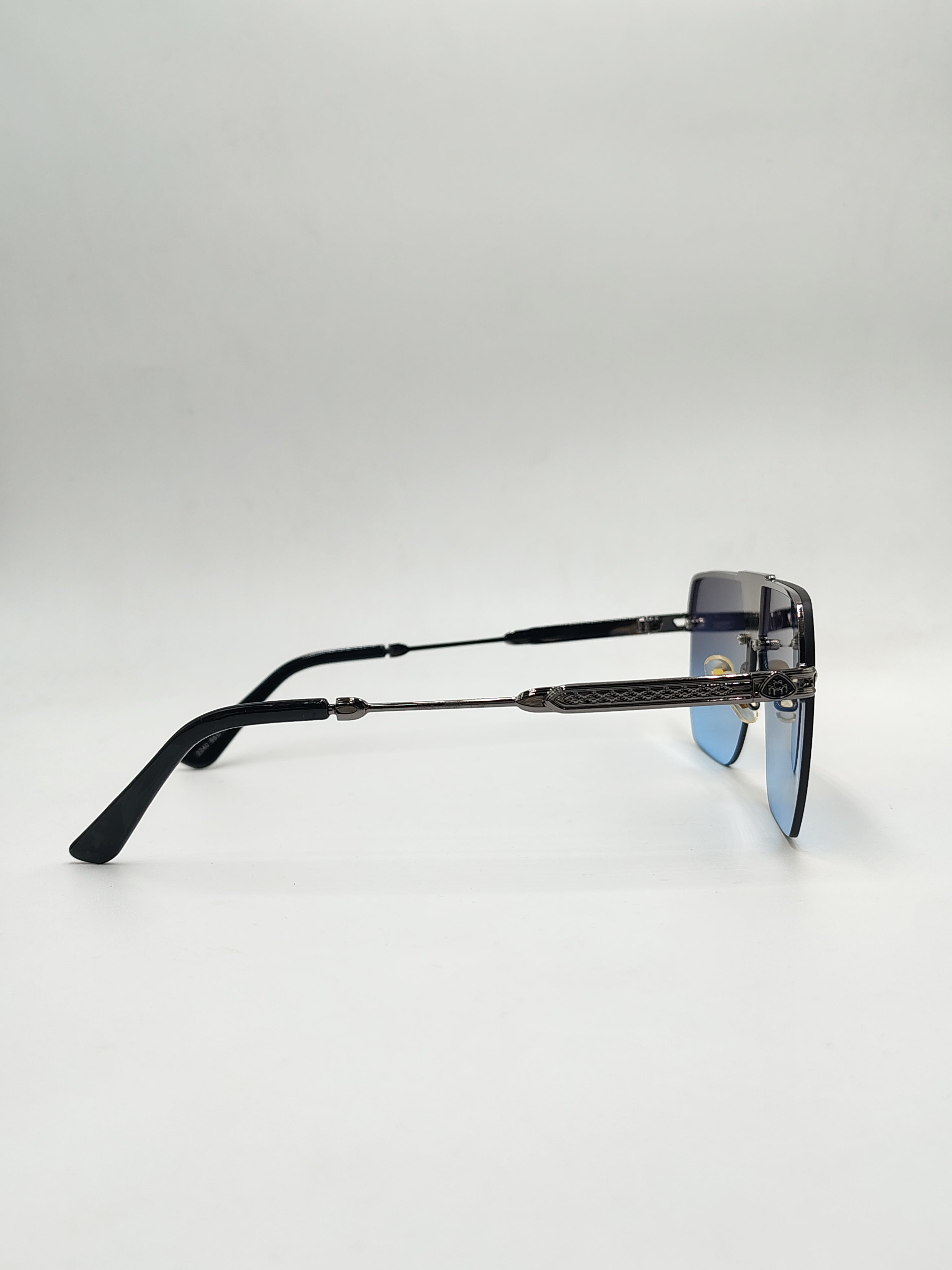 Eyeket Dual Blue Half Frame Sunglasses