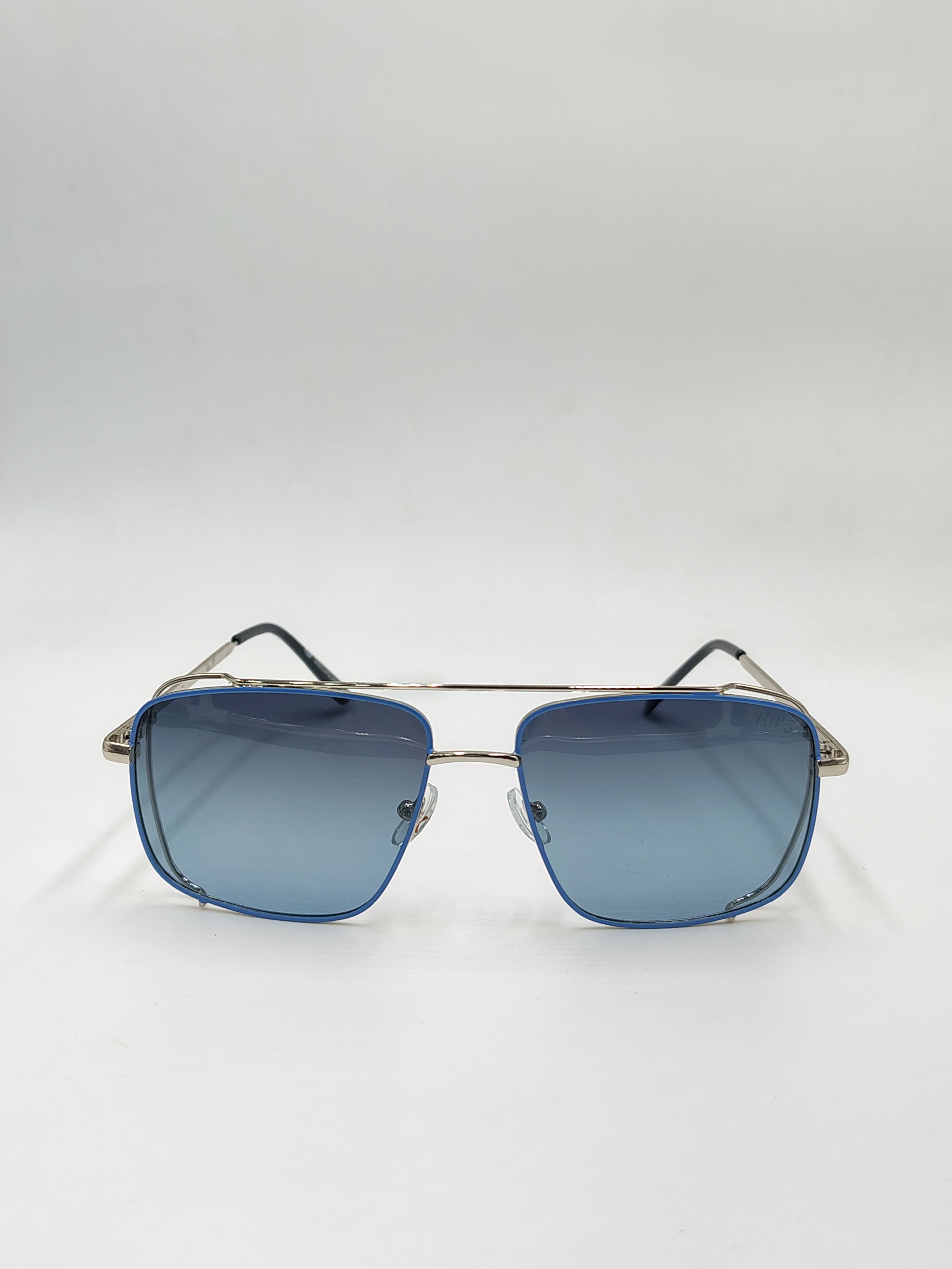 Vin's Polarized Metallic Blue Sunglasses