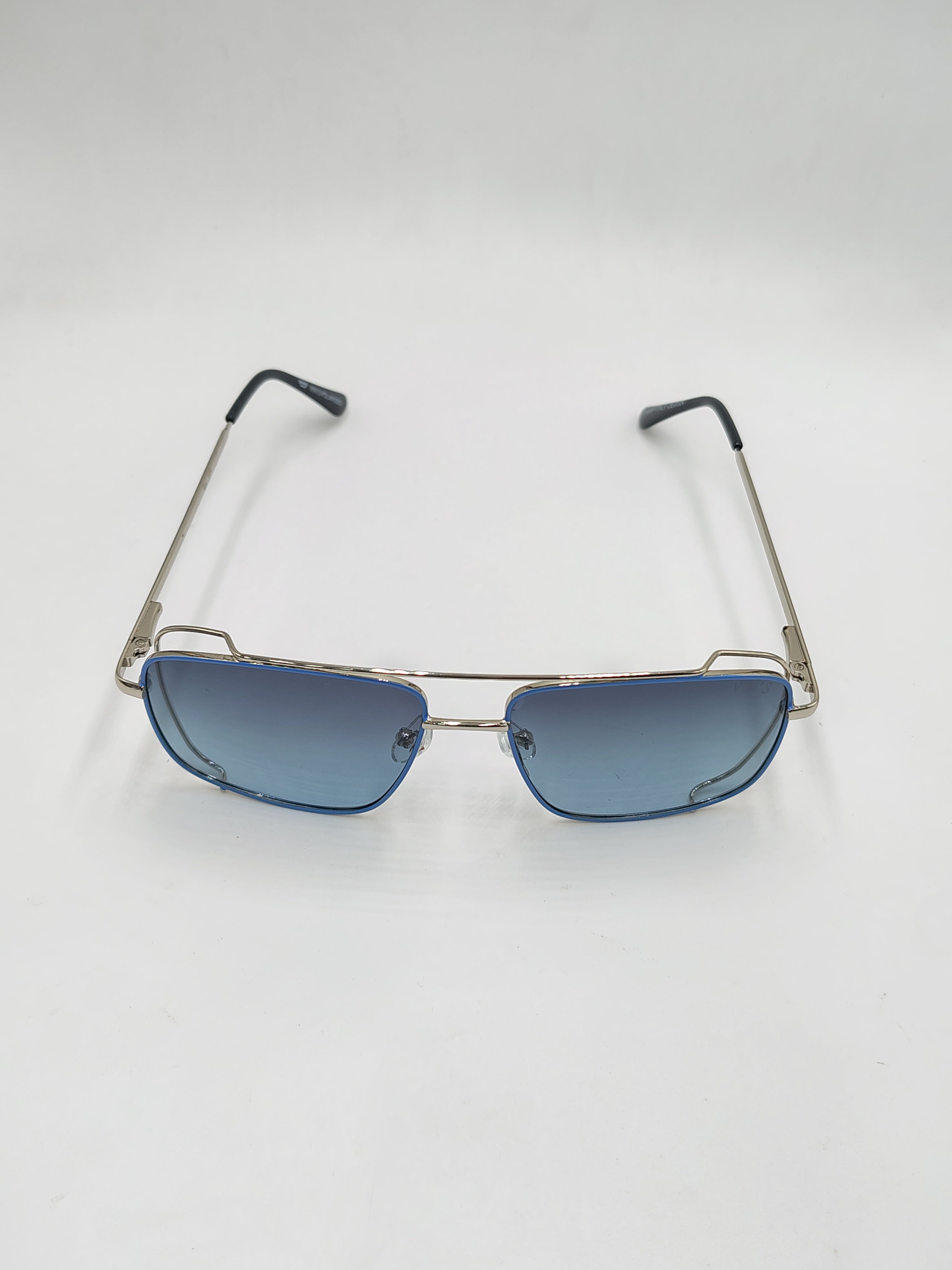 Vin's Polarized Metallic Blue Sunglasses