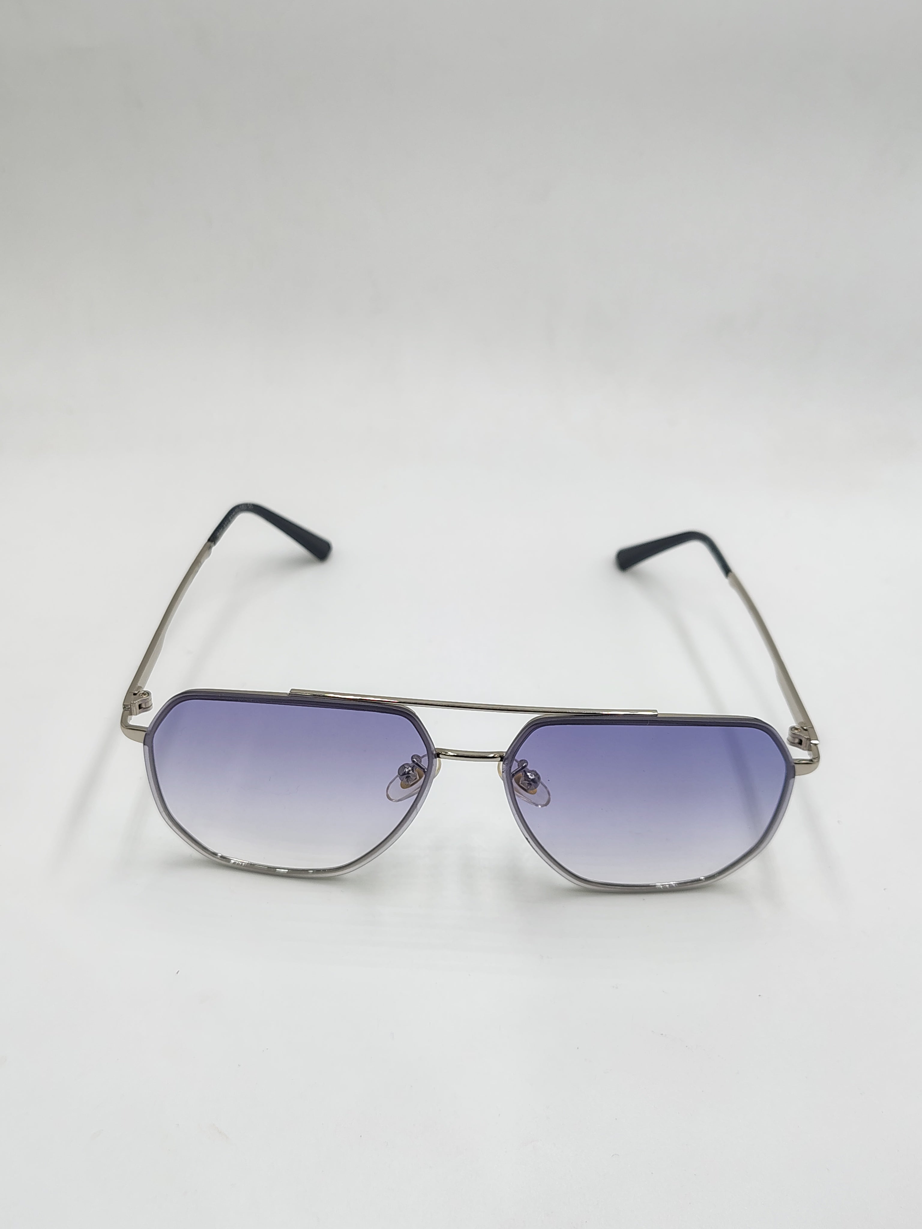 Eyeket Dual Light Blue And Silver Sunglasses