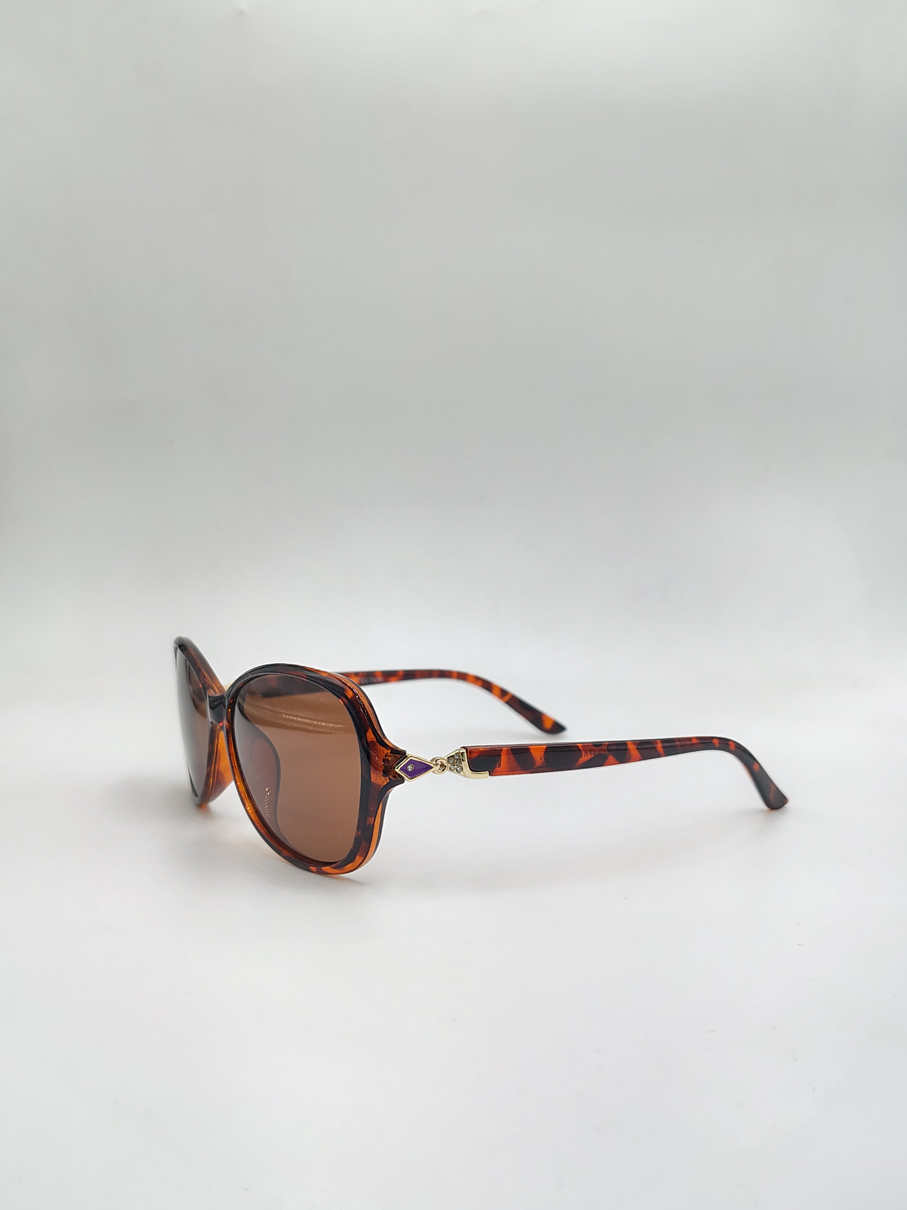 Eyeket Polarized Animal Print Brown Woman Sunglasses