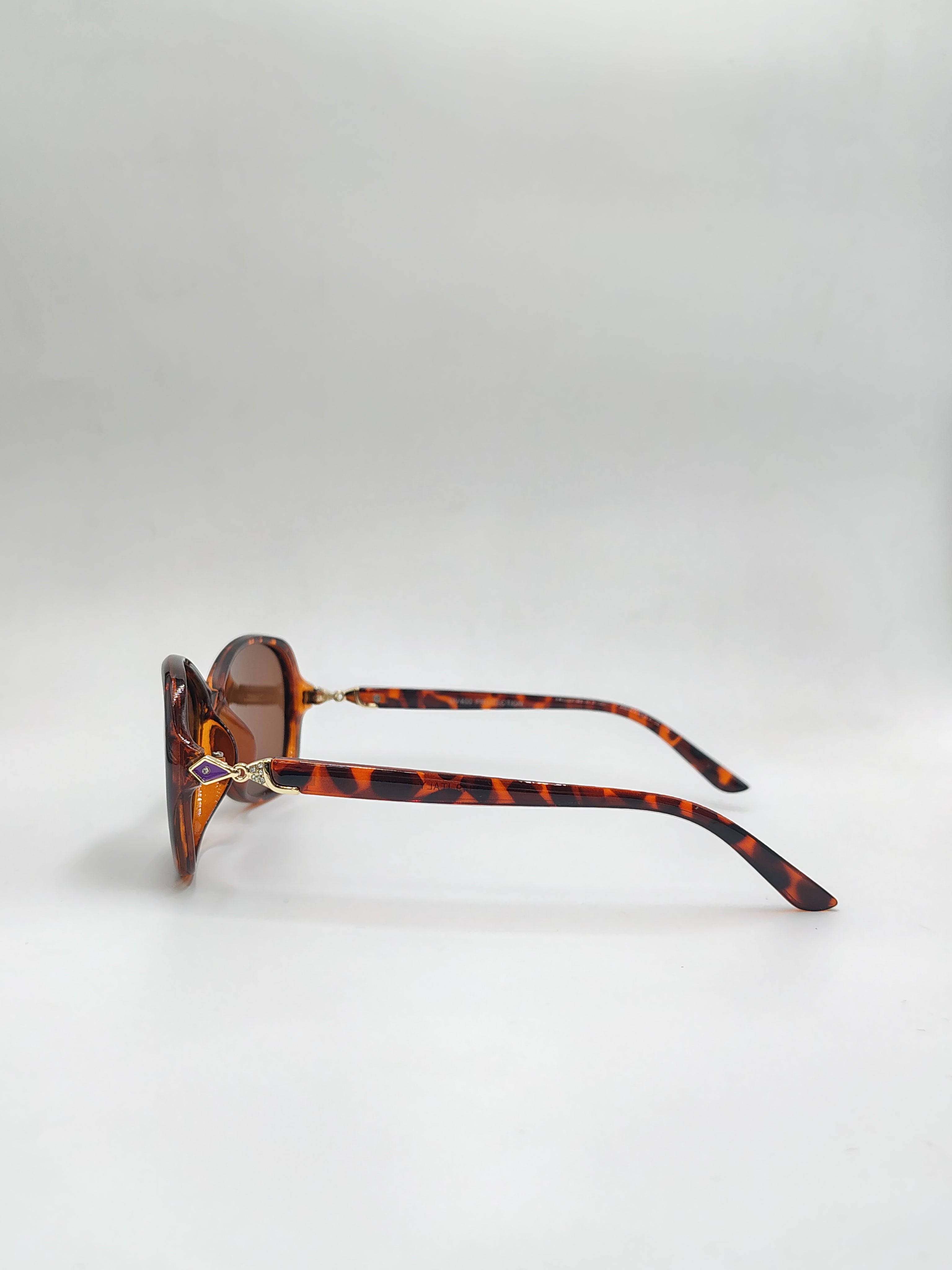 Eyeket Polarized Animal Print Brown Woman Sunglasses