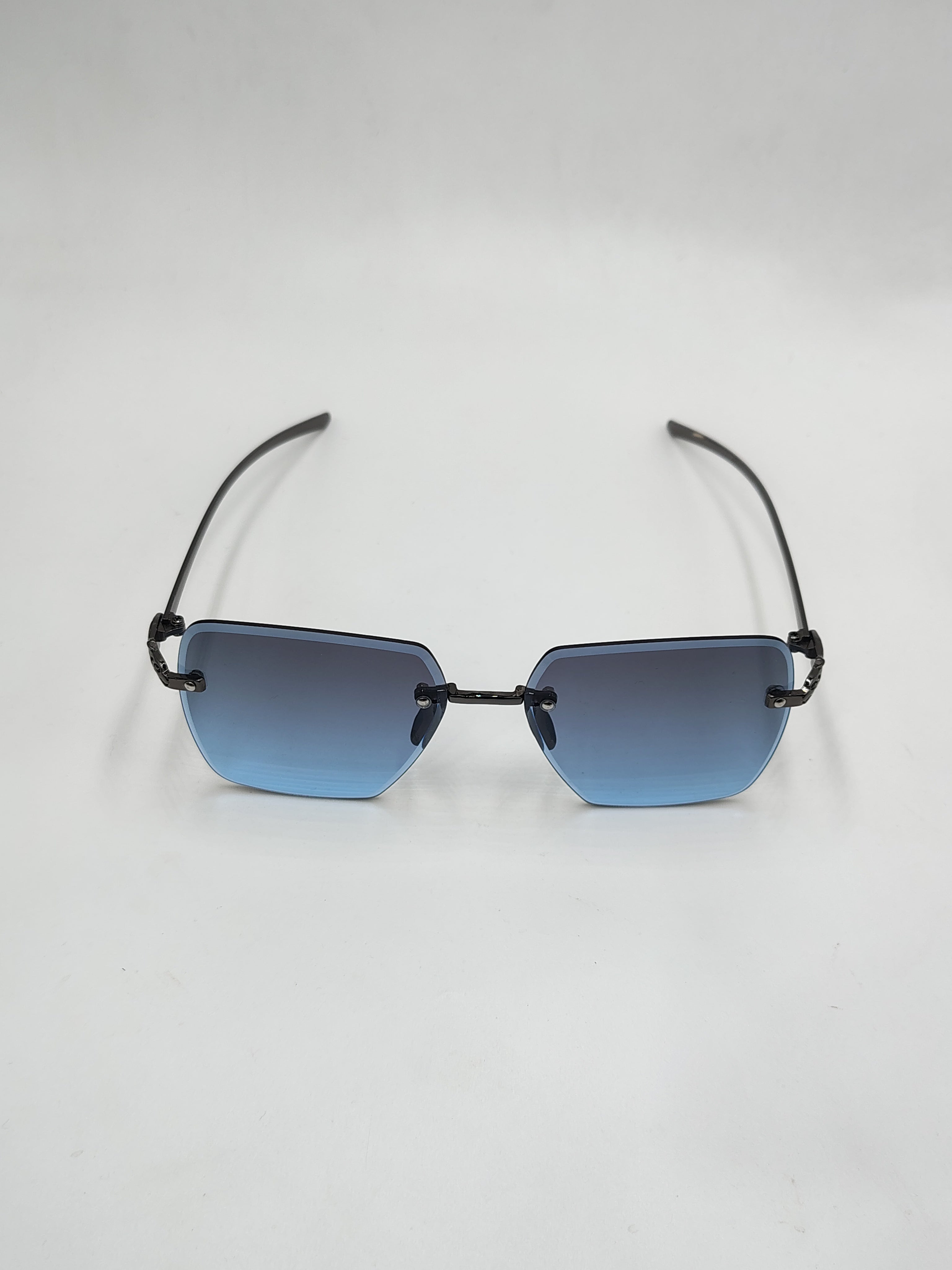 Eyeket Blue Rimless Sunglasses