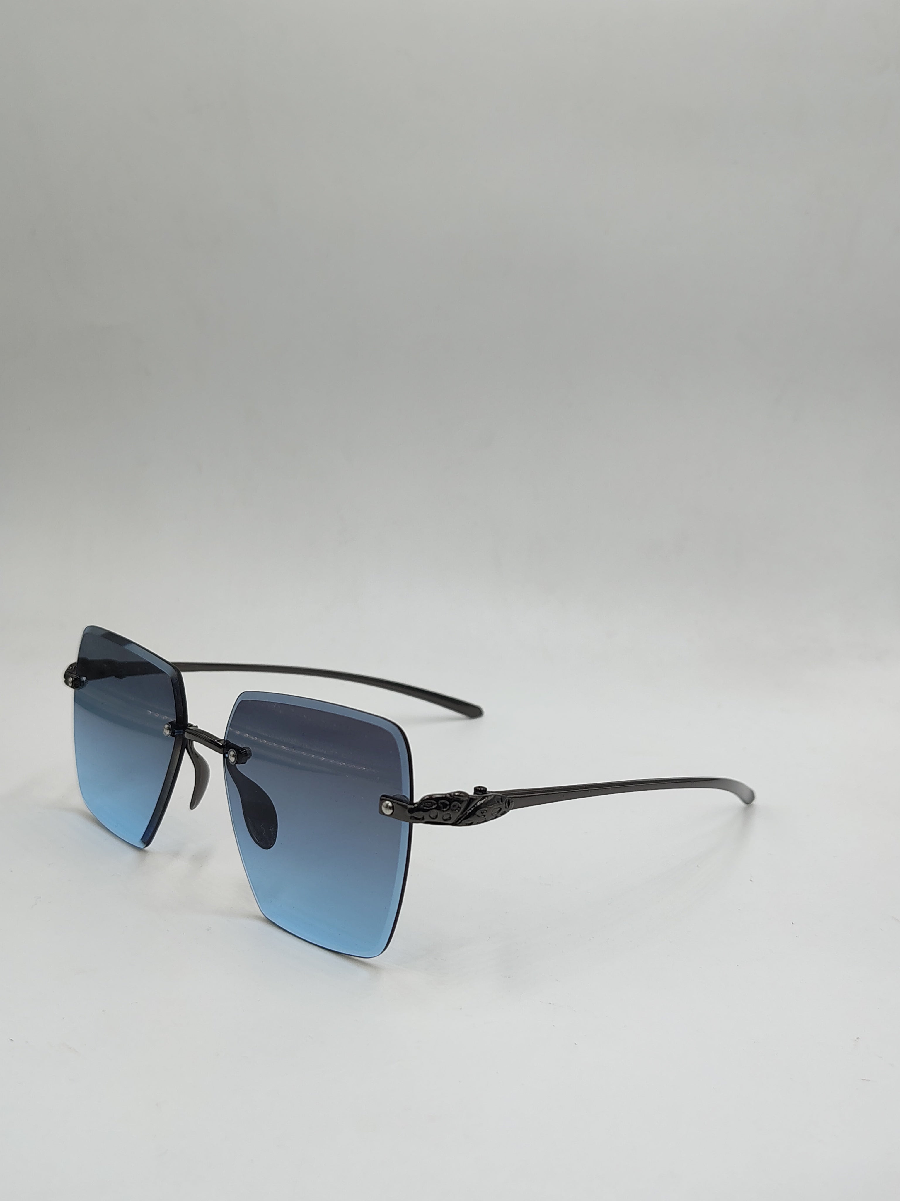 Eyeket Blue Rimless Sunglasses
