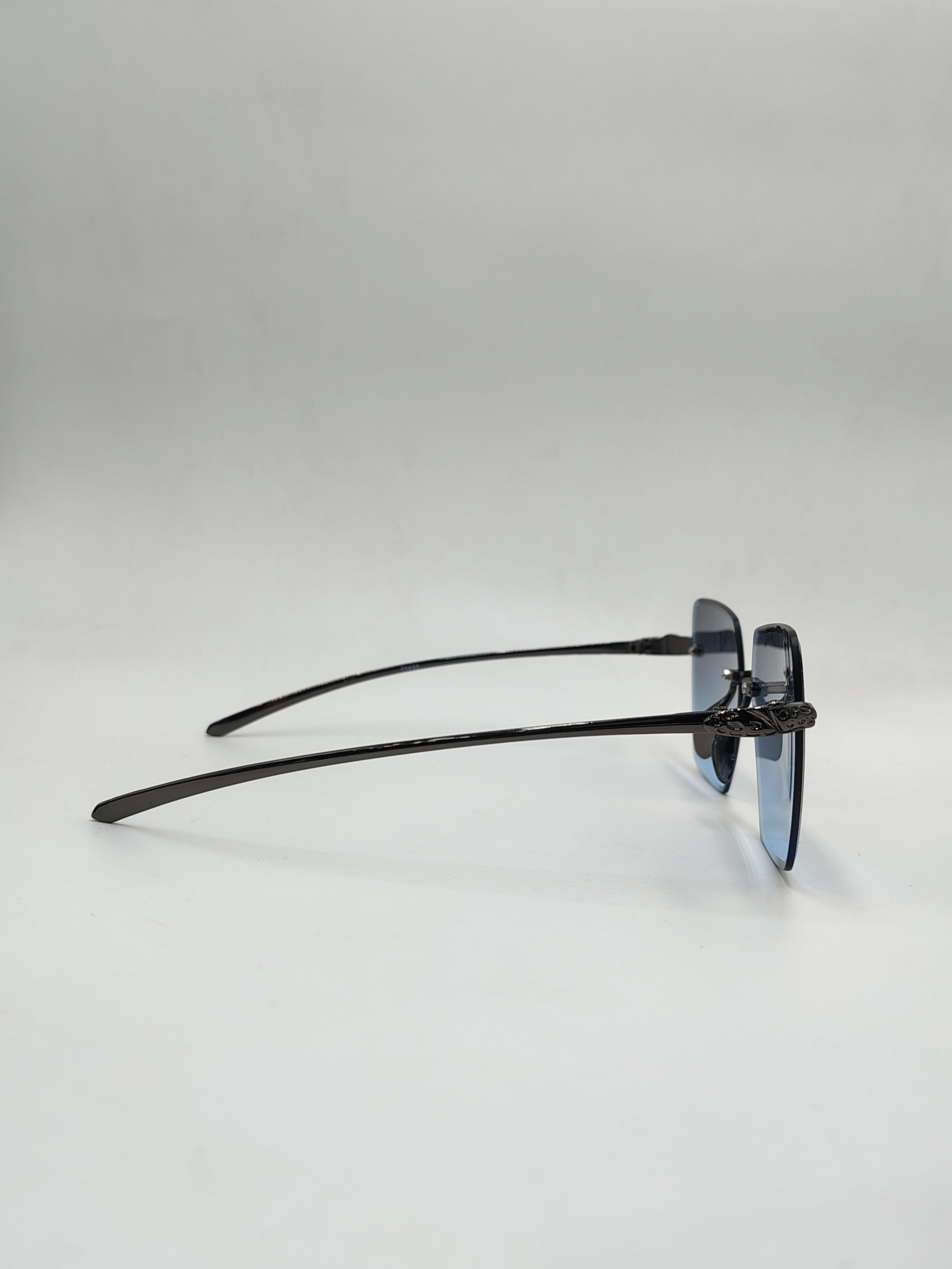 Eyeket Blue Rimless Sunglasses