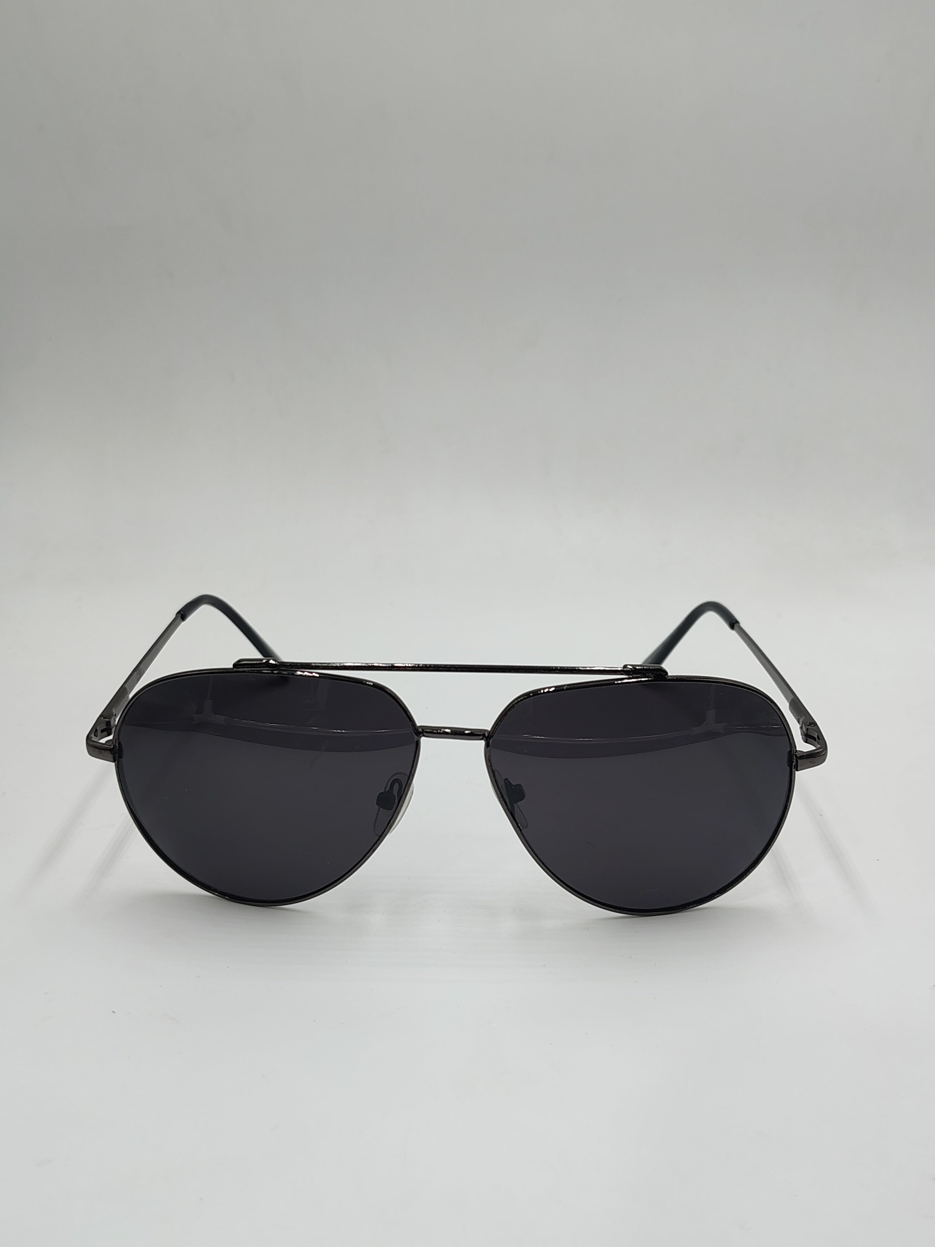 Eyeket Aviator Polarized Black Sunglasses