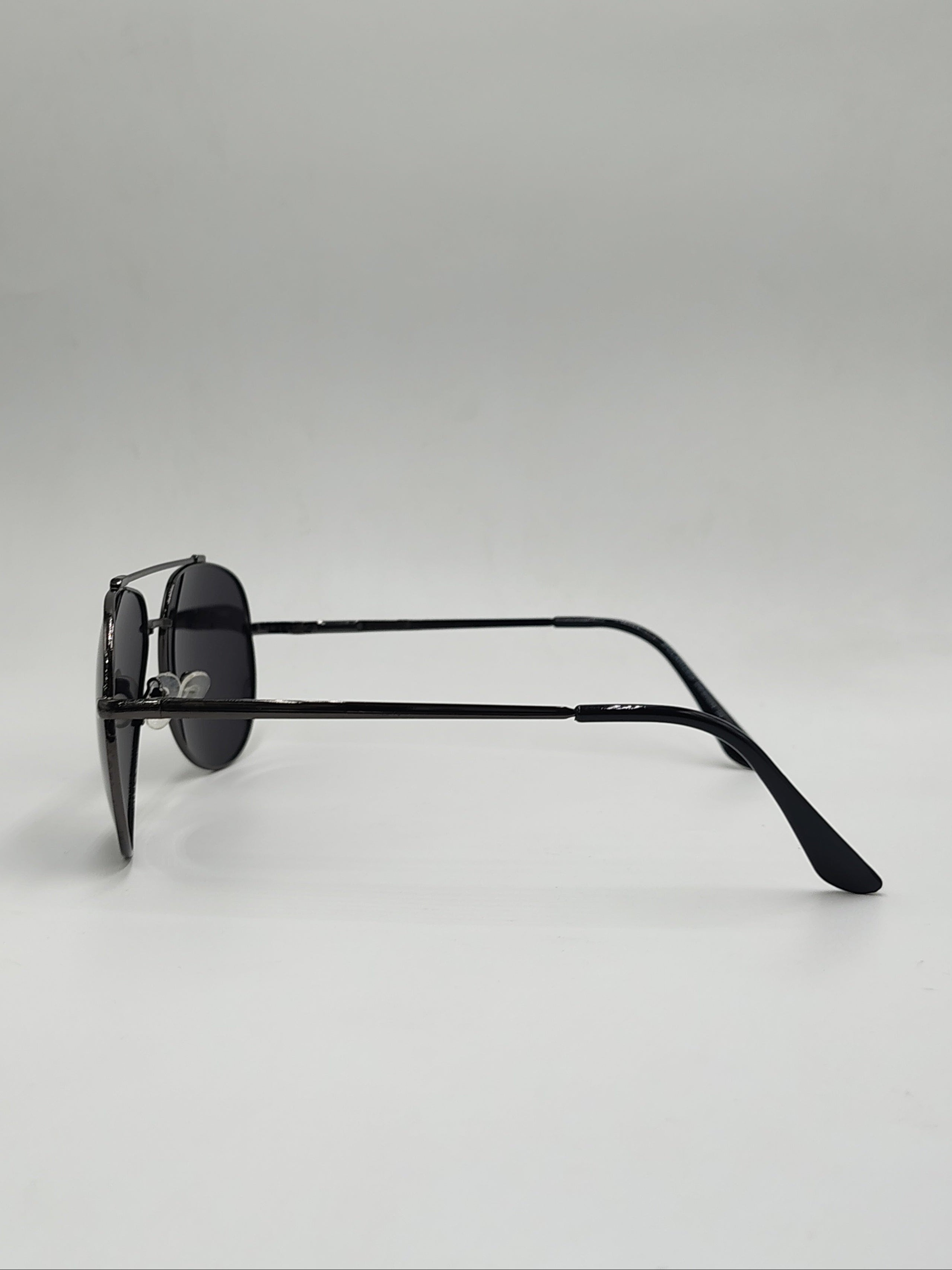 Eyeket Aviator Polarized Black Sunglasses