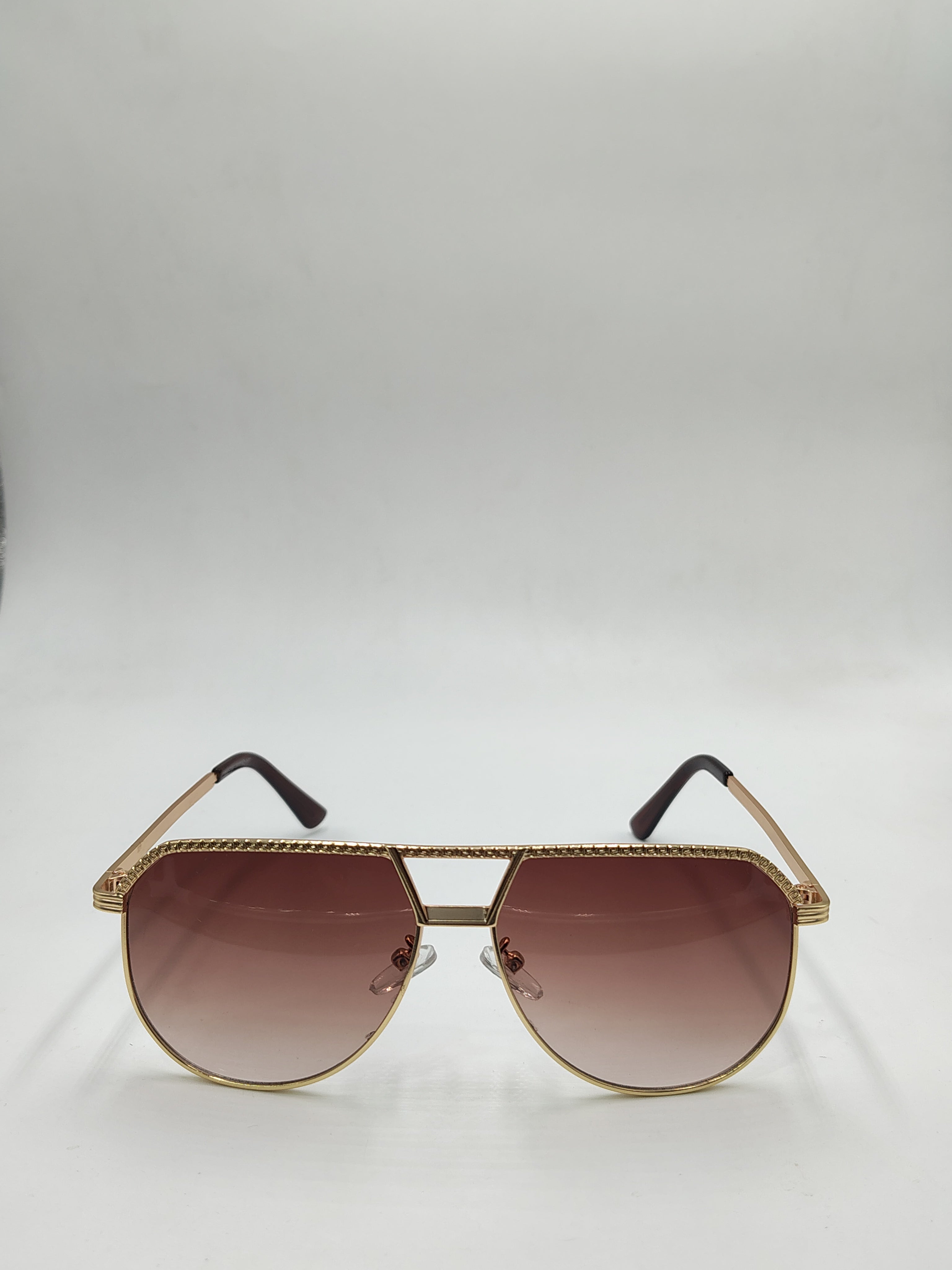 Eyeket Aviator Golden Brown Sunglasses