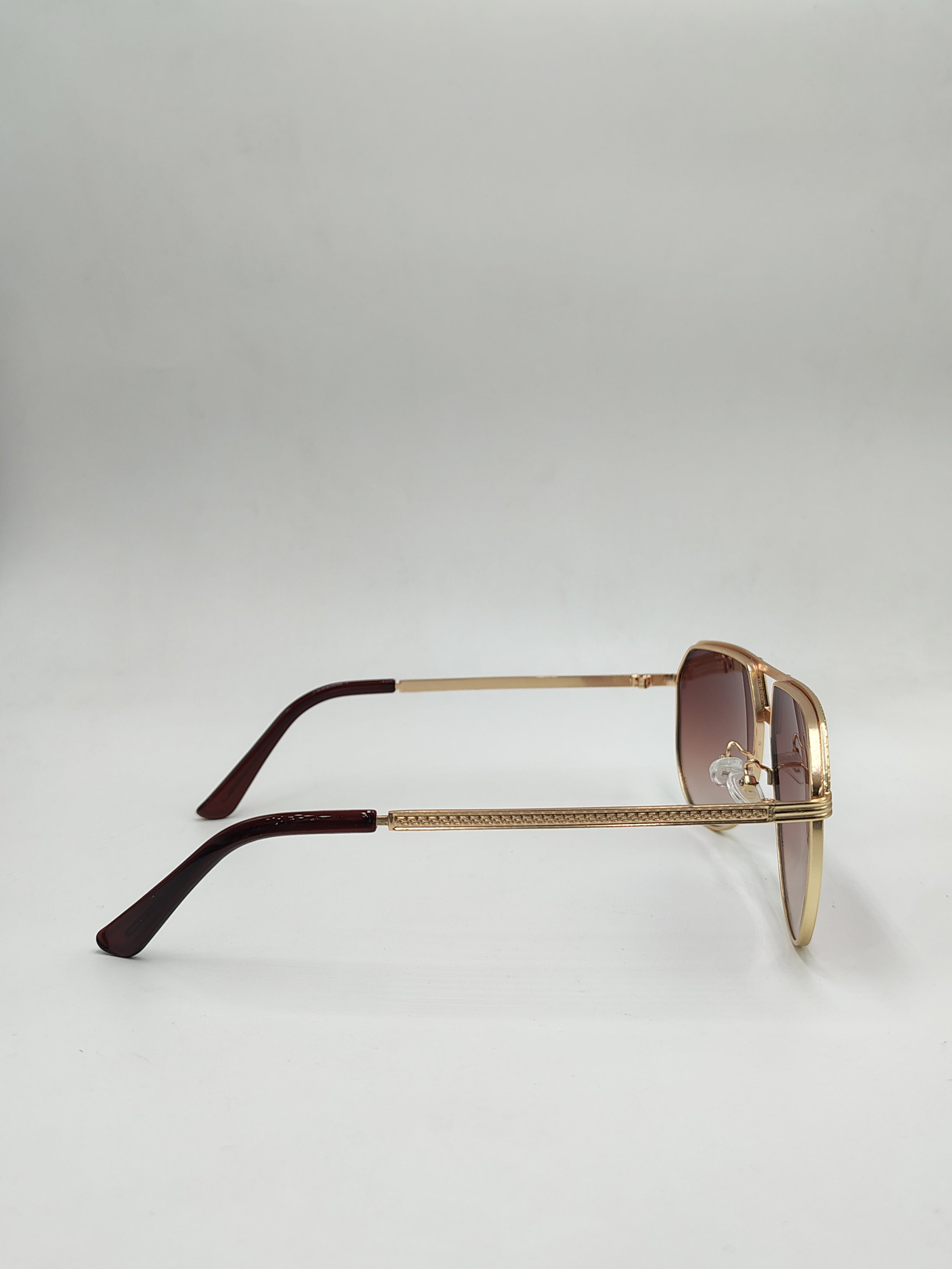 Eyeket Aviator Golden Brown Sunglasses